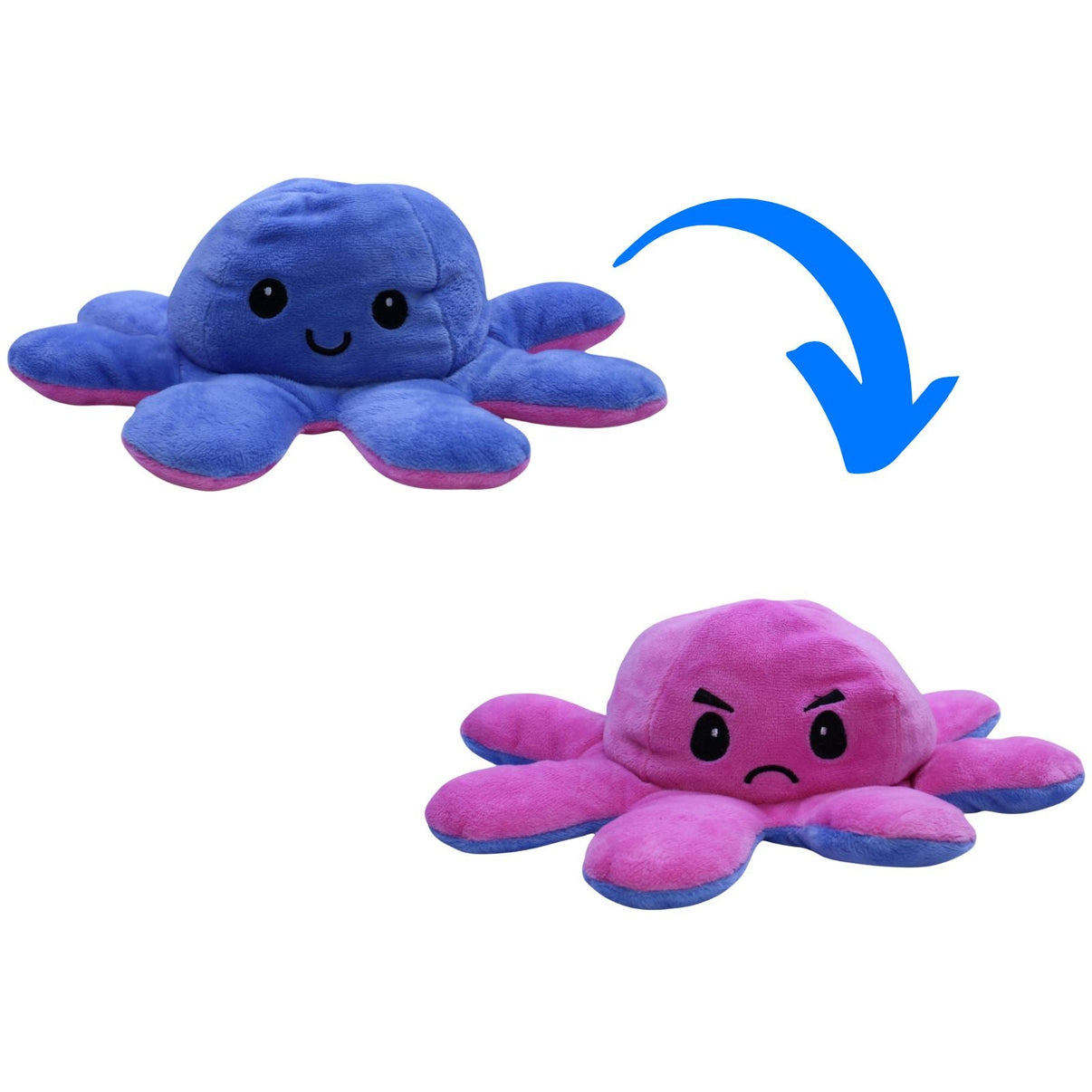 123000012398 Sunkid Wendetier, Oktopus blau/rosa Kuscheltier Kumpel Leo Gebraucht Oktopus Tintenfisch