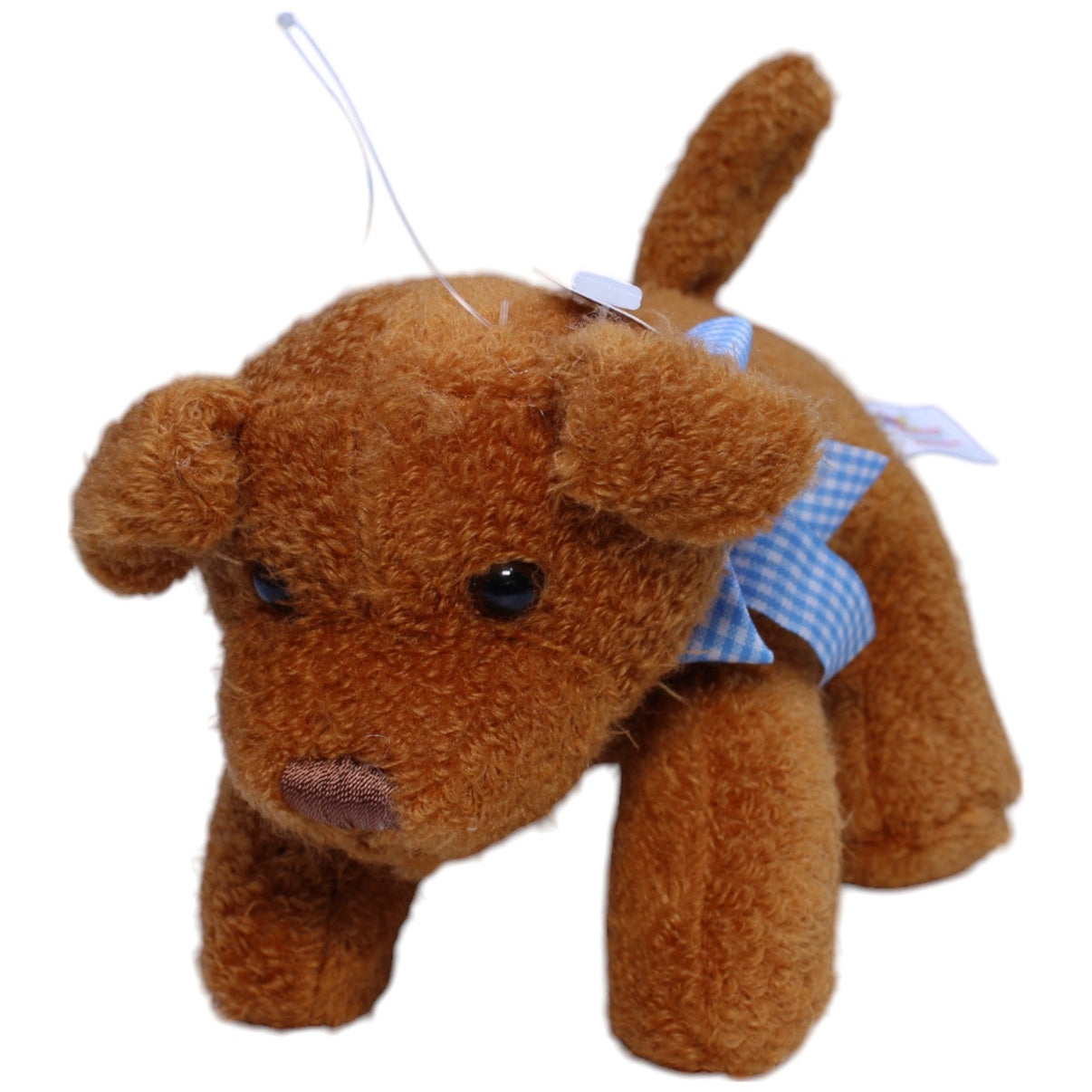 123000012935 Heunec Weicher brauner Hund Kuscheltier Kumpel Leo neu Vintage