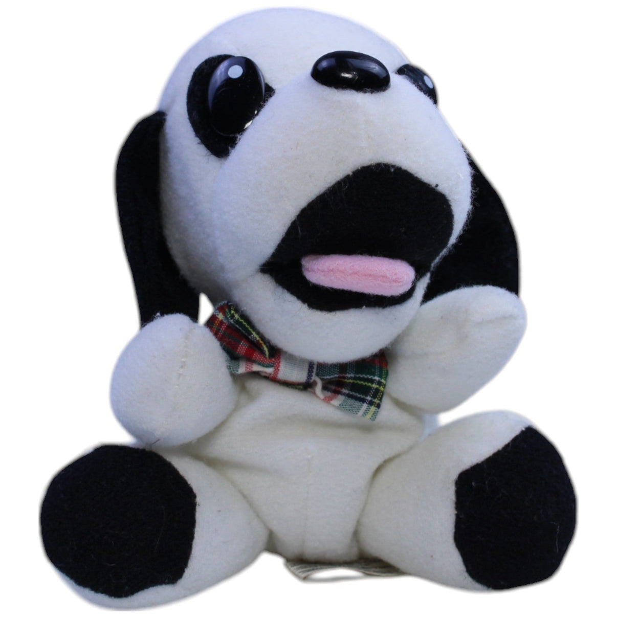 123000013097 Happy People Plüschel, kleiner süßer Hund Kuscheltier Kumpel Leo Gebraucht Vintage