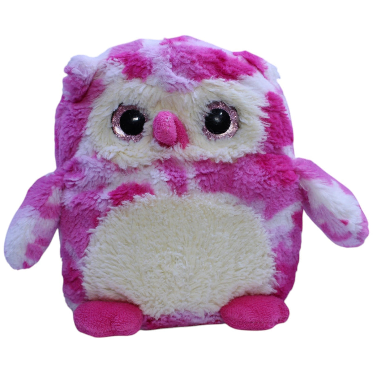 123000013188 Heunec Süße Eule, pink - camouflage Kuscheltier Kumpel Leo Gebraucht Uhu