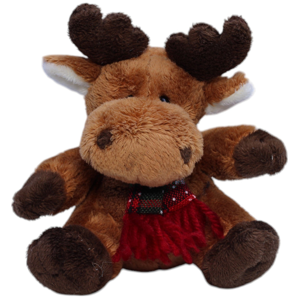 123000013338 Uni - Toys Kleines Rentier mit Schal, sitzend Kuscheltier Kumpel Leo Gebraucht