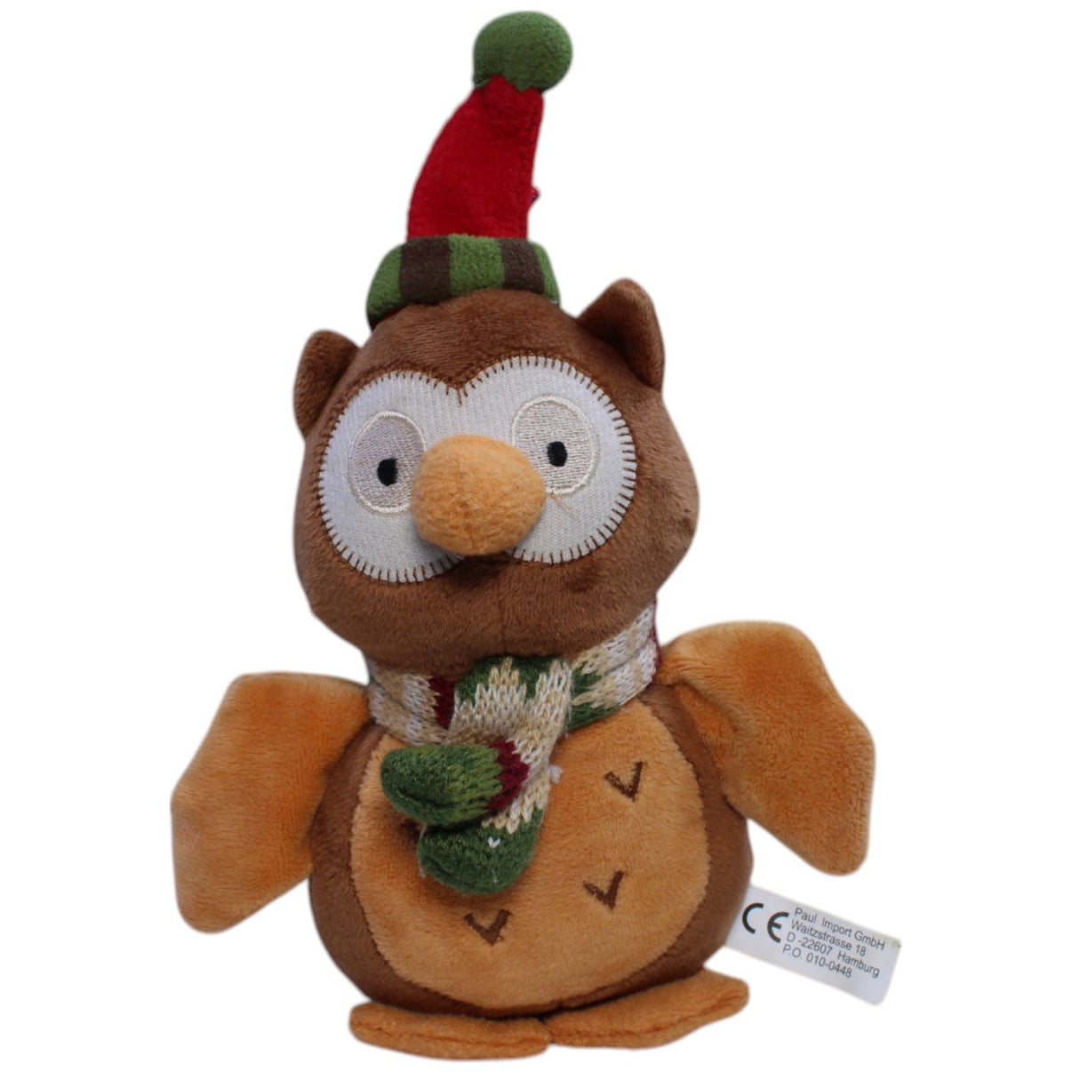 123000013371 Paul Import Weihnachtliche Eule mit Mütze & Schal Kuscheltier Kumpel Leo Gebraucht