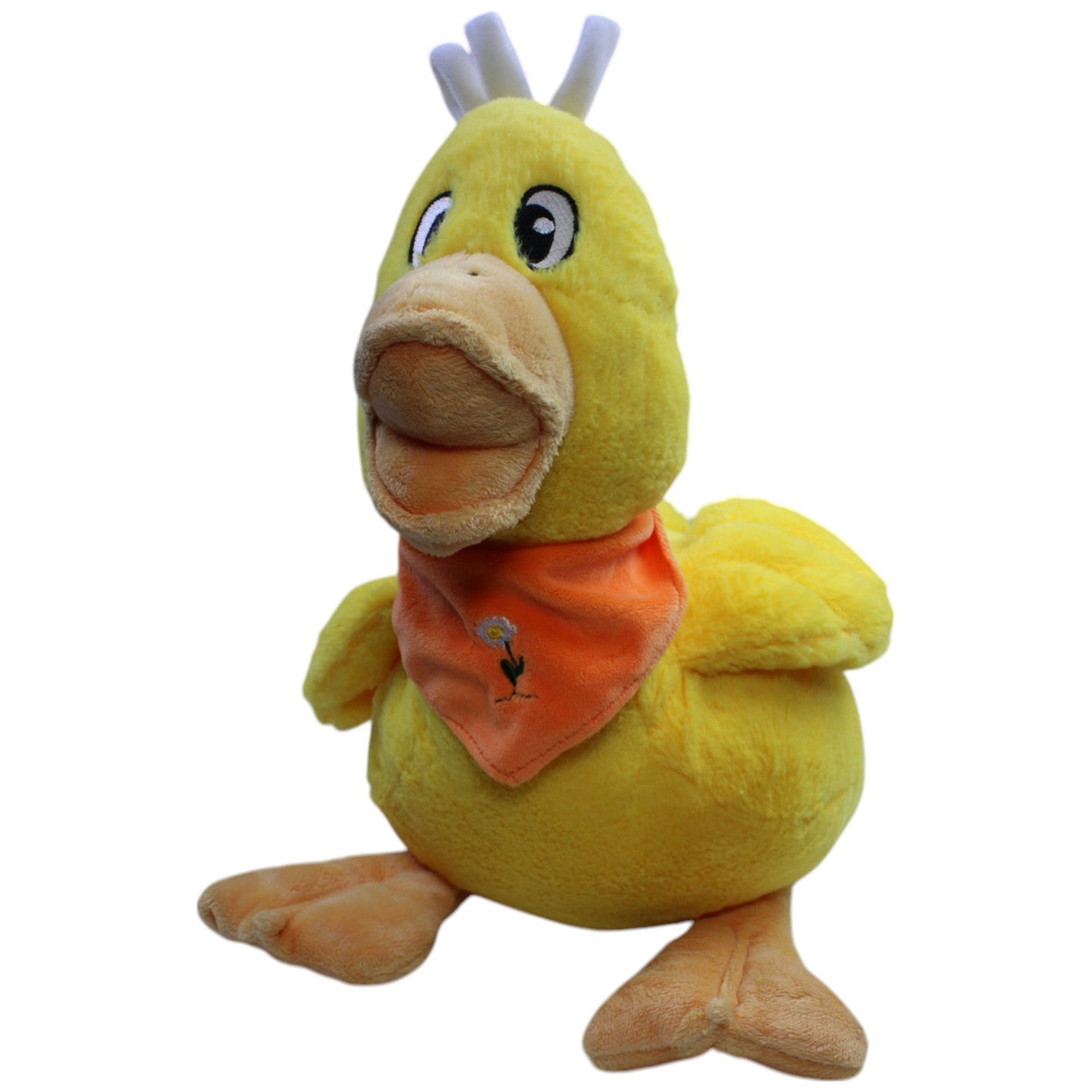 123000013401 Bob der Bär Großes Küken mit orangem Halstuch Kuscheltier Kumpel Leo Ente Gebraucht