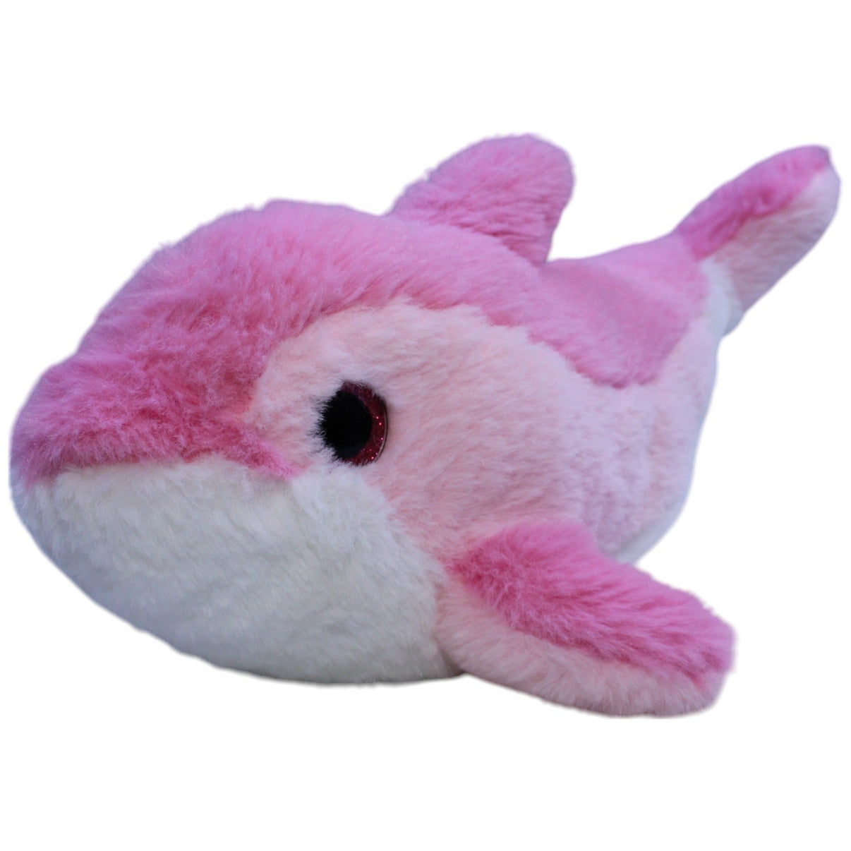 123000013547 Unbekannt Rosa Delfin, flauschig Kuscheltier Kumpel Leo Gebraucht