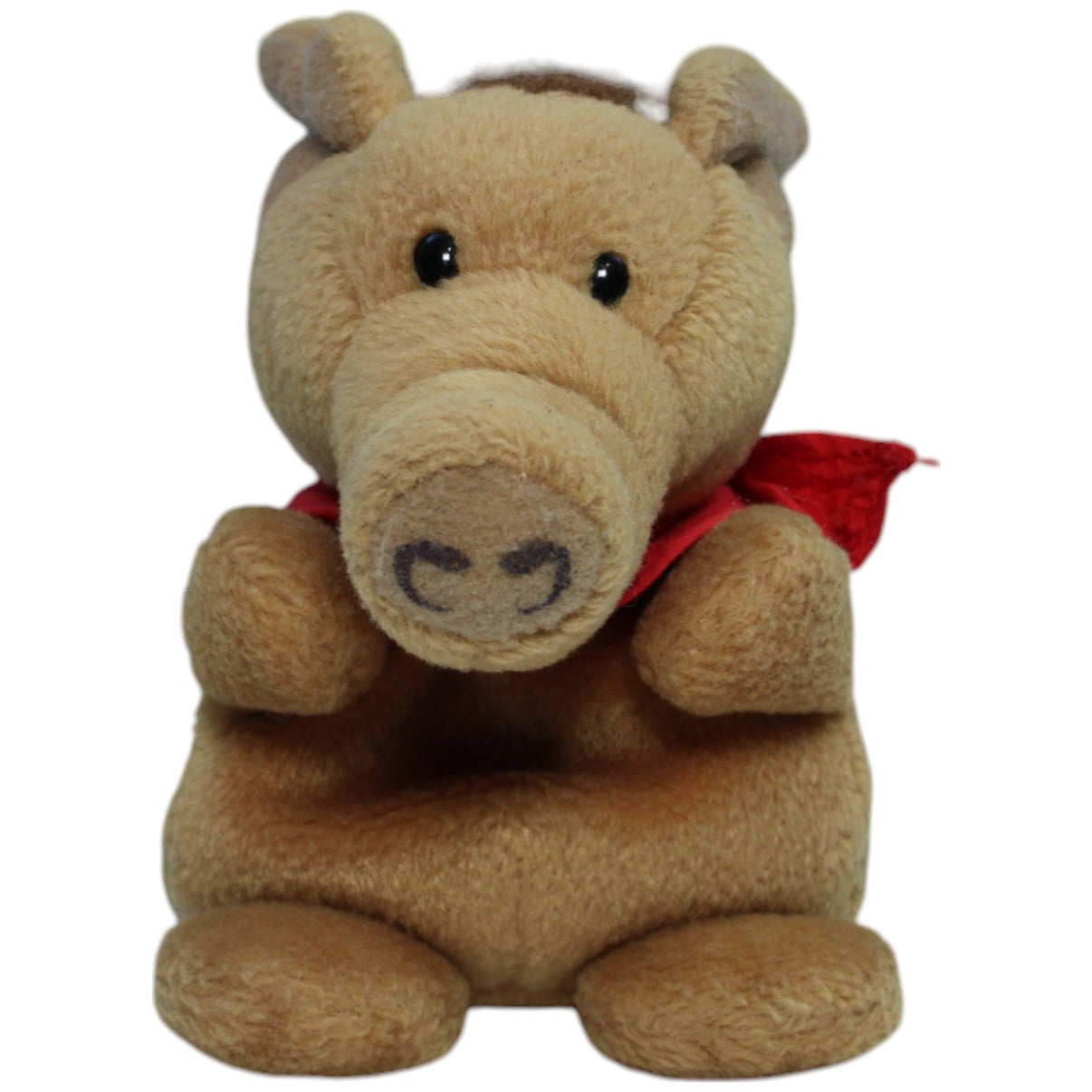 123000013590 NICI Wildschwein mit rotem Halstuch, klein Kuscheltier Kumpel Leo Gebraucht Vintage