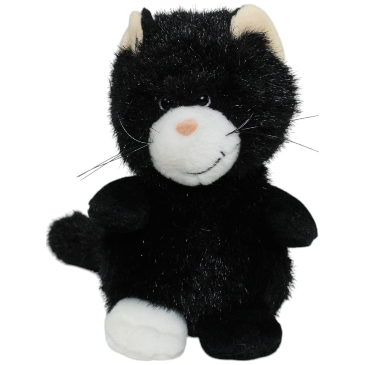 123000013673 NICI Schwarze Katze Kuscheltier Kumpel Leo Gebraucht Vintage