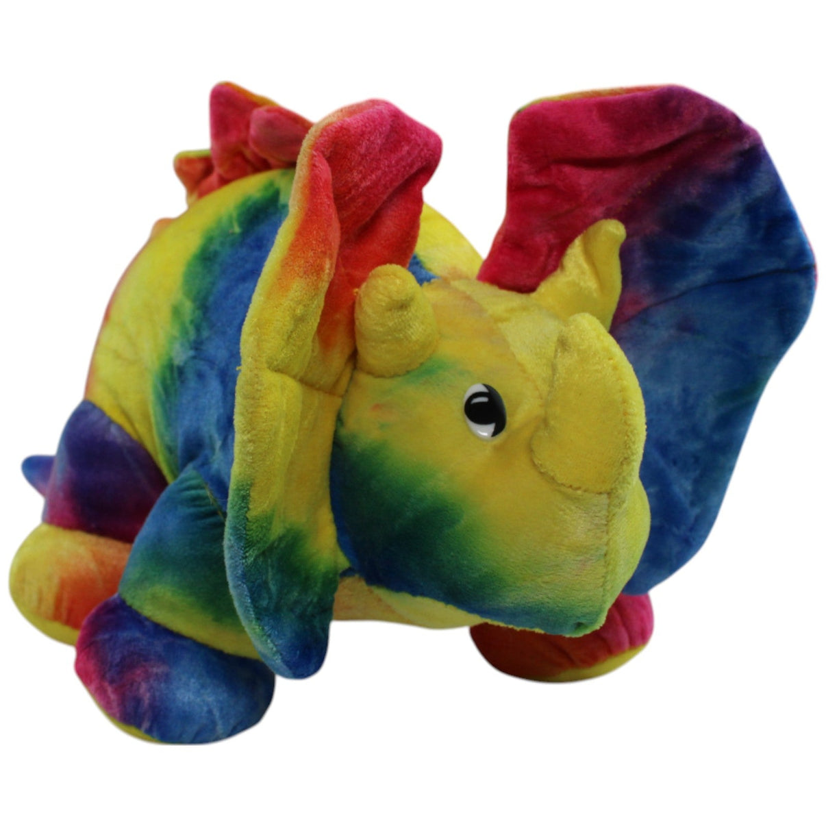 123000013683 Westkauf Schöner bunter Triceratops mit Quietschgeräusch Kuscheltier Kumpel Leo Dino Dinosaurier Gebraucht