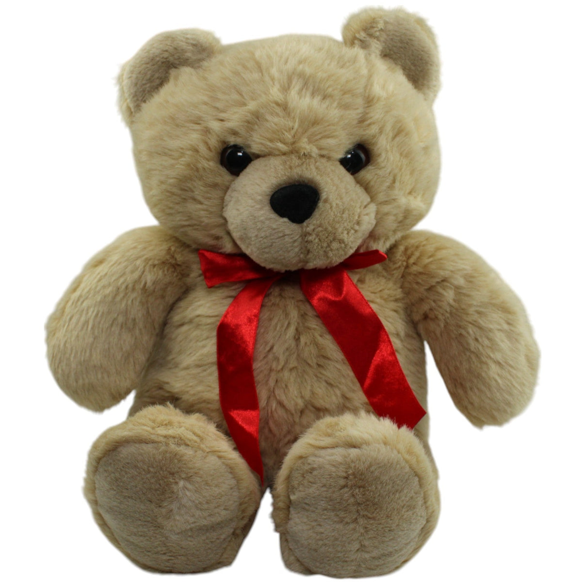 123000013920 Perkins XL Teddybär mit roter Schleife Kuscheltier Kumpel Leo Gebraucht Teddy Teddybär