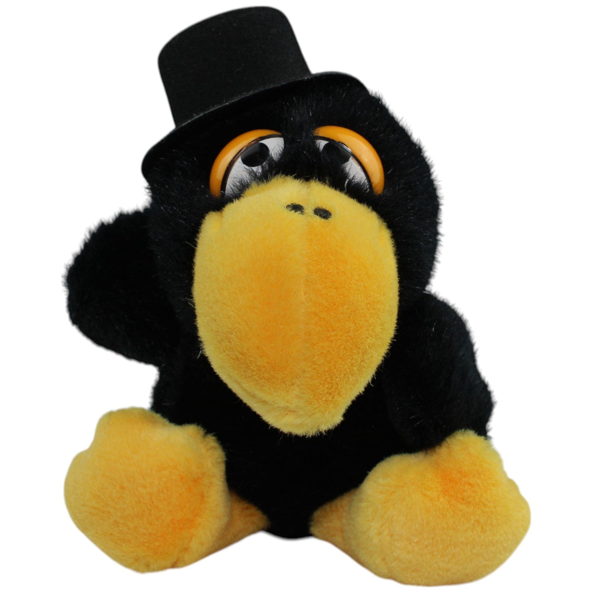 123000014083 Plushpups Schöner Rabe mit Zylinder Kuscheltier Kumpel Leo Gebraucht Vogel