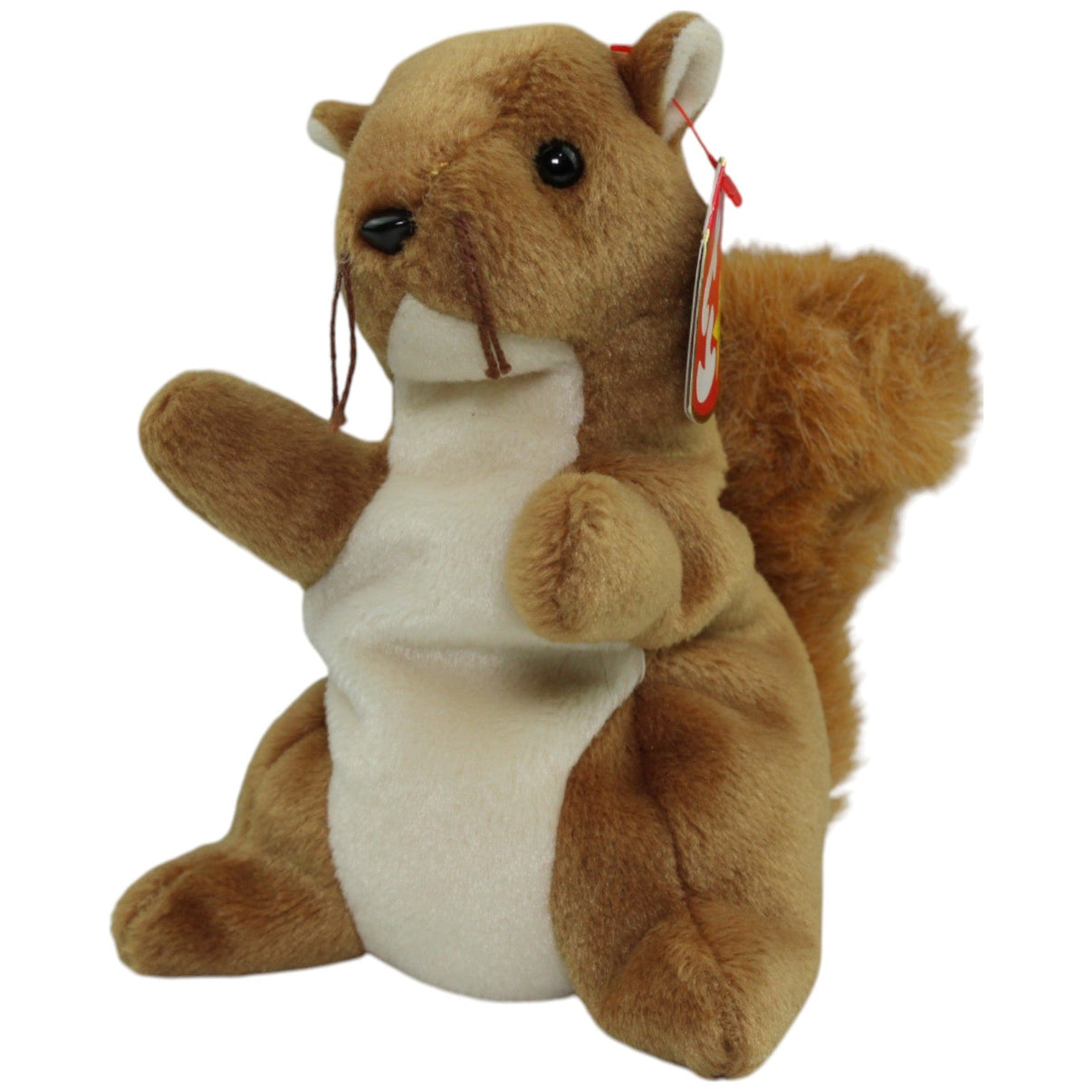 123000014115 TY Beanie Baby, Eichhönrchen Nuts Kuscheltier Kumpel Leo _Vintage_ neu Vintage