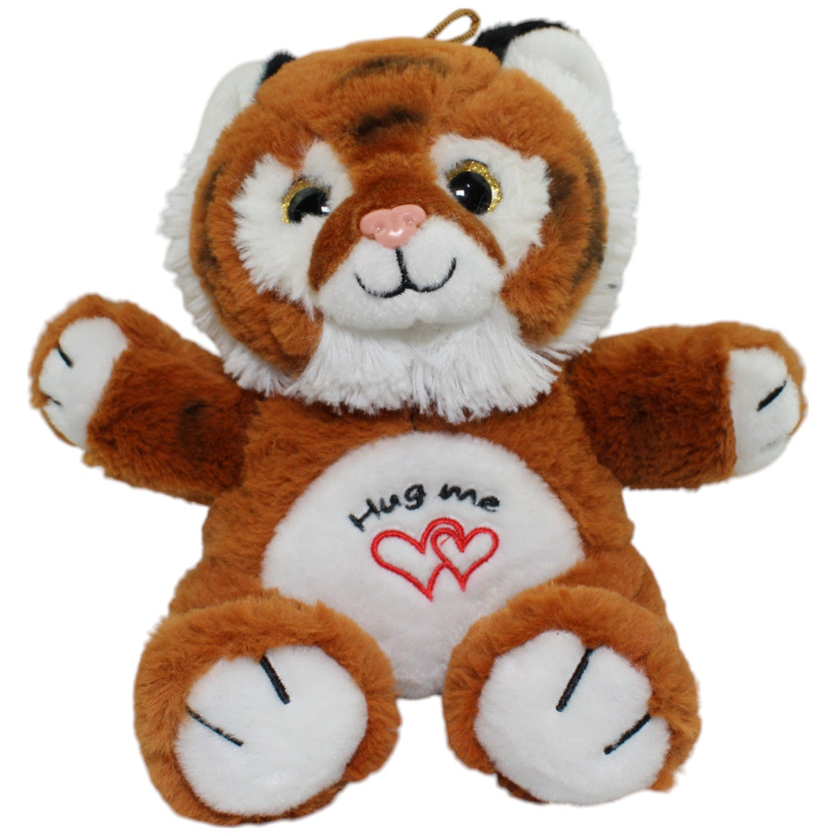 123000014164 Morgenroth Süßer Tiger mit Glitzeraugen "Hug me", sitzend Kuscheltier Kumpel Leo Gebraucht