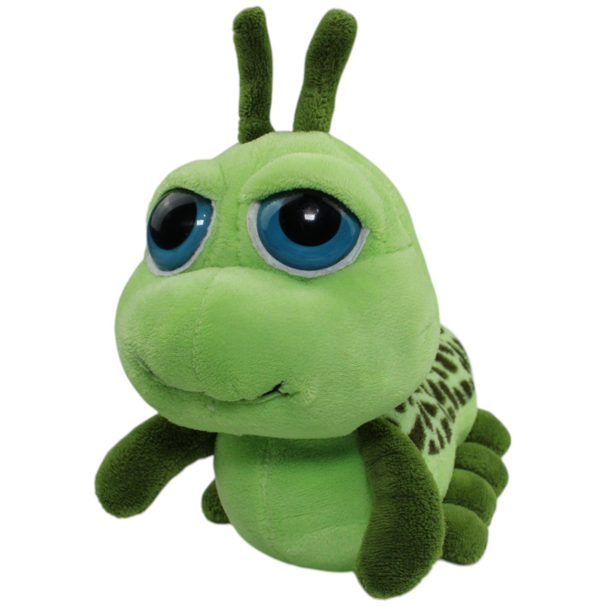 123000014175 Petjes World Grüne Raupe mit Glubschaugen Kuscheltier Kumpel Leo Gebraucht Insekt