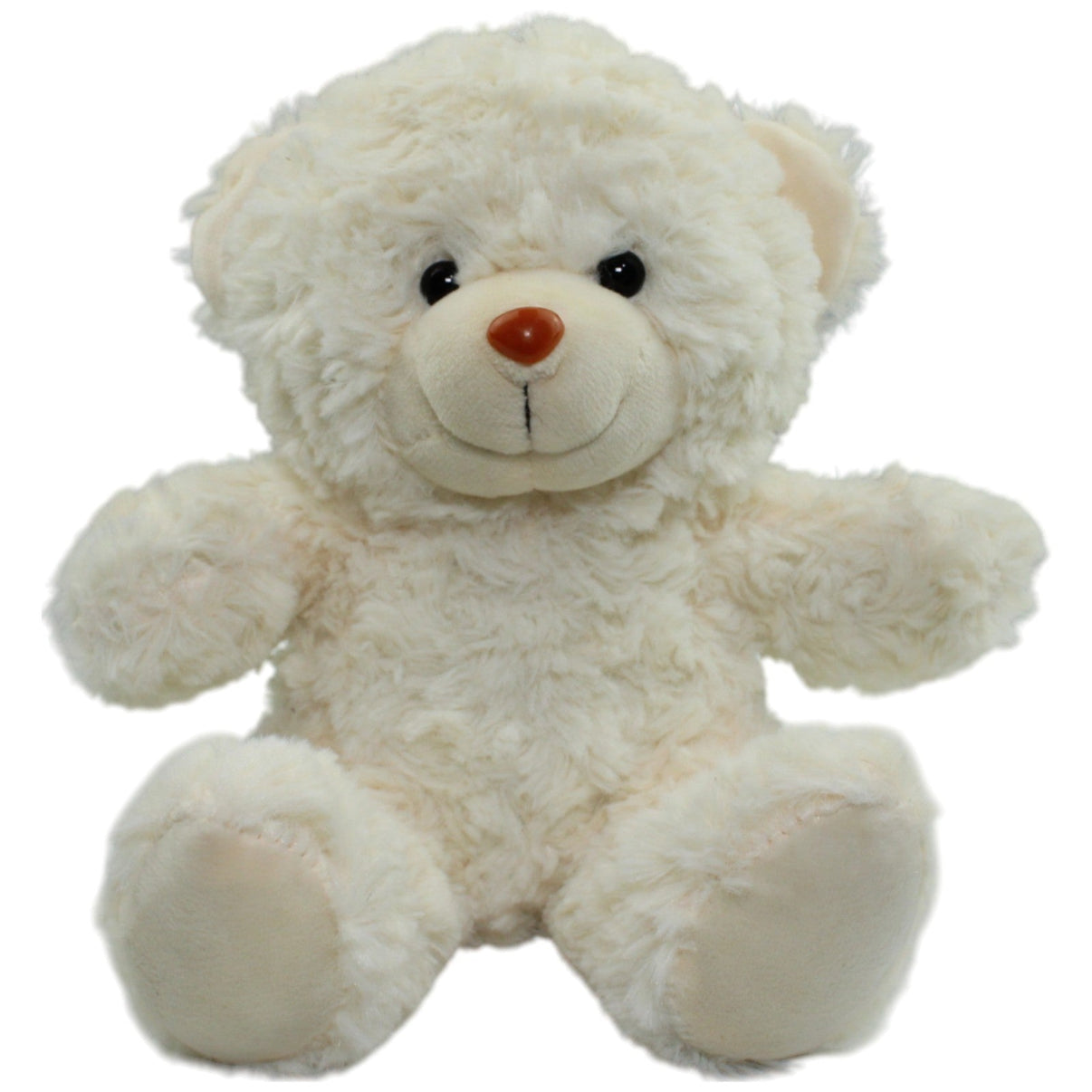 123000014178 Russ Berrie Weißer Teddy, Wellesley Kuscheltier Kumpel Leo Gebraucht Teddy Teddybär