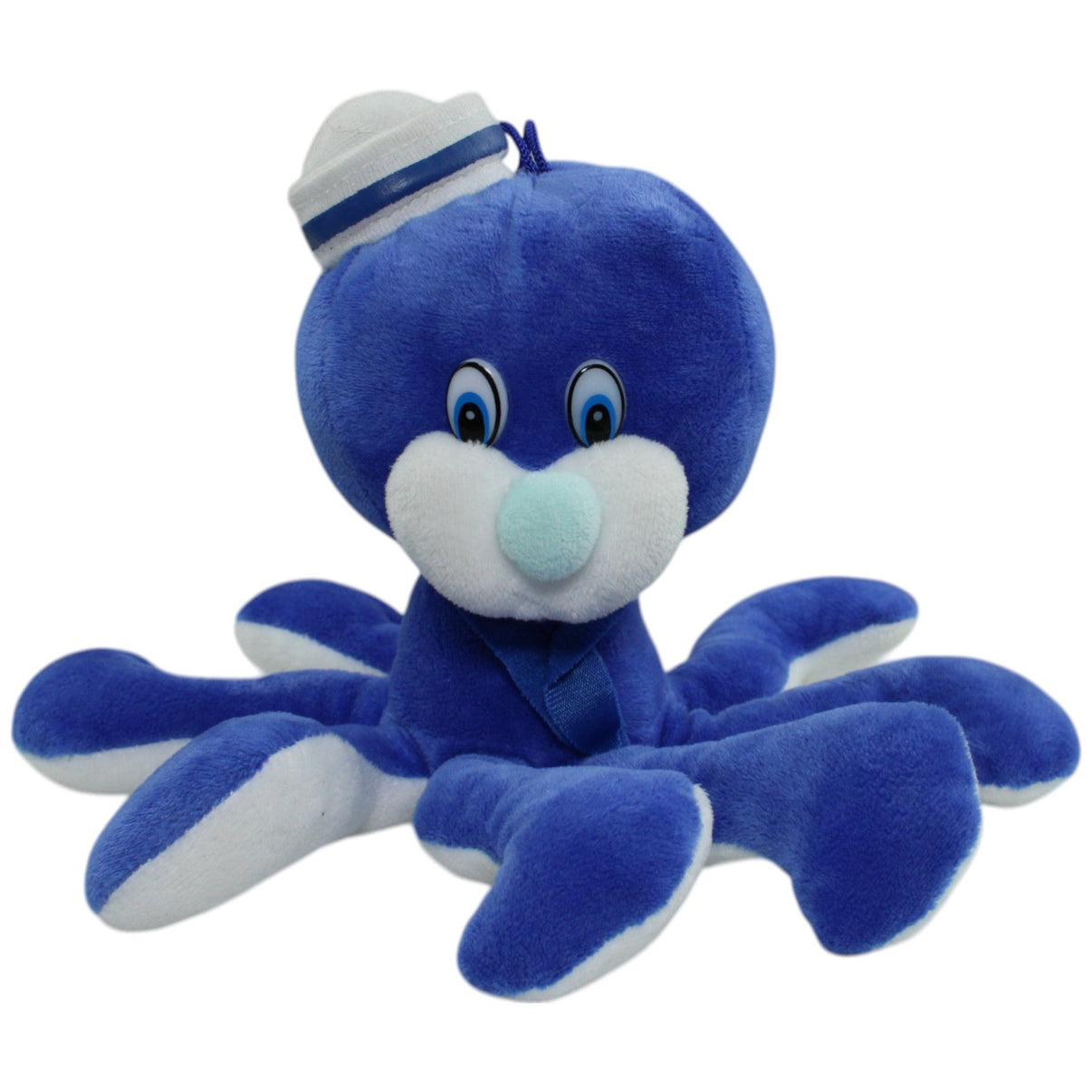 123000014201 Dressler & Zimmerhackl KG Blaue Krake mit Matrosenmütze Kuscheltier Kumpel Leo Gebraucht Oktopus Tintenfisch