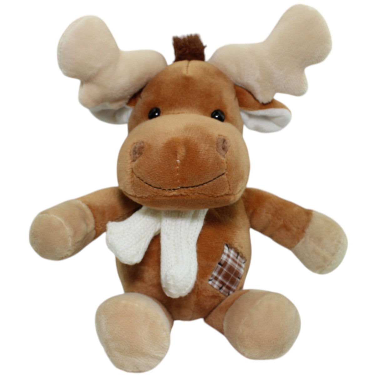 123000014210 Accentra Schlenker Elch mit weißem Schal Kuscheltier Kumpel Leo Gebraucht Weihnachten