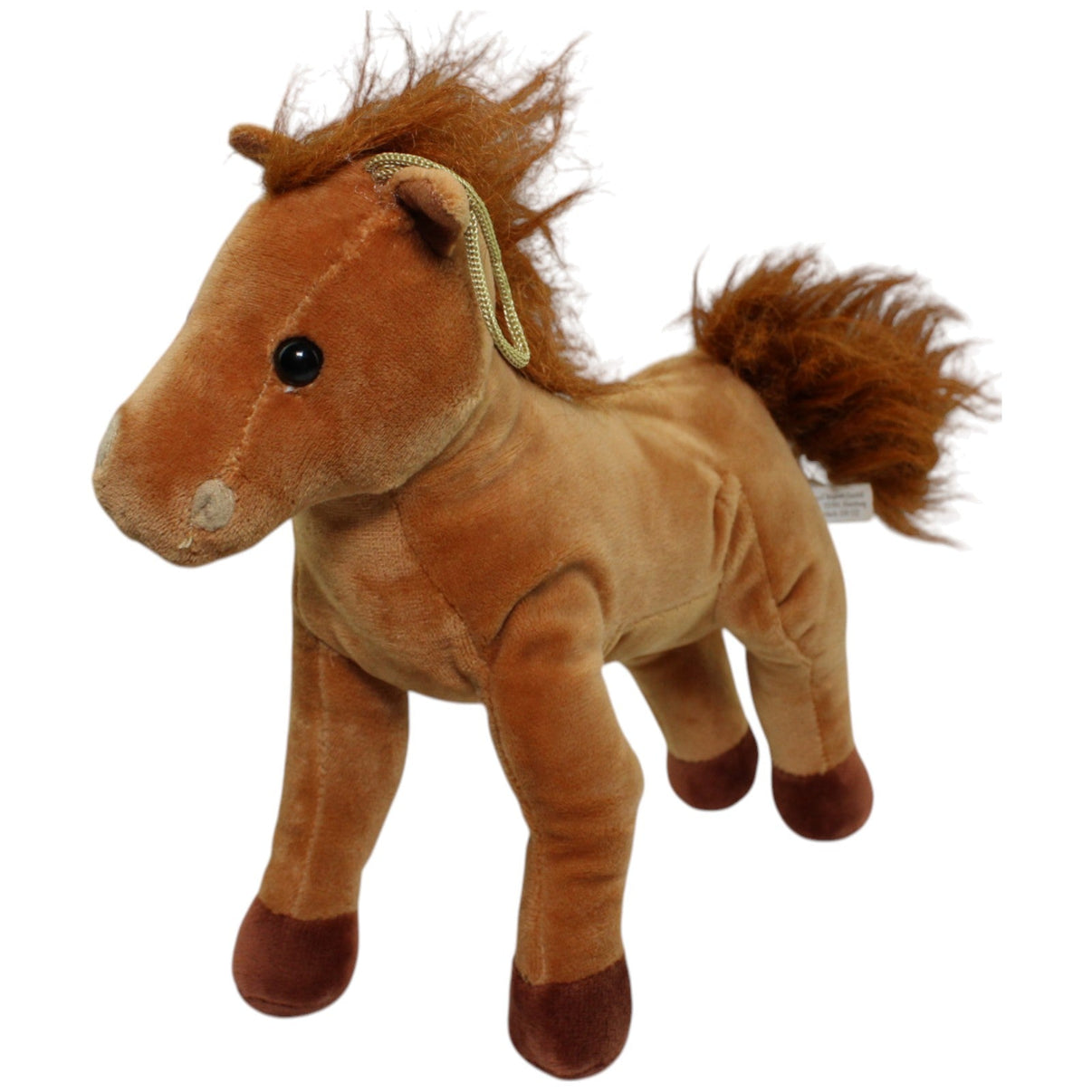 123000014231 Paul Hamburg Hellbraunes Pferd, stehend Kuscheltier Kumpel Leo Gebraucht