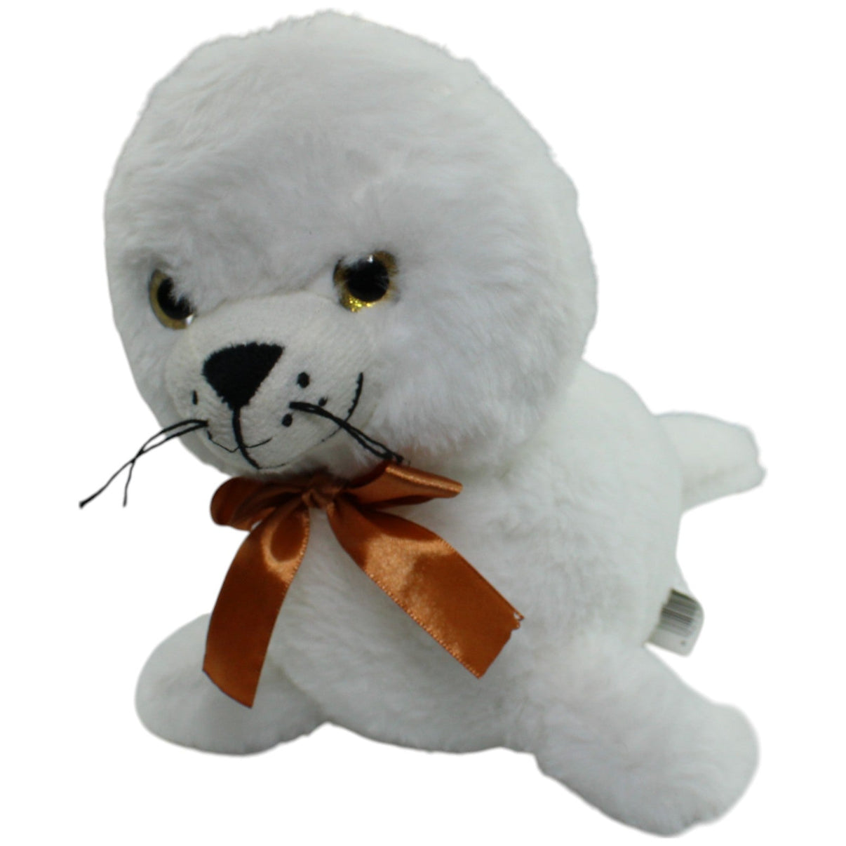 123000014248 Da Royal Collection Group SRL Robbe mit Schleife, weiß Kuscheltier Kumpel Leo Gebraucht