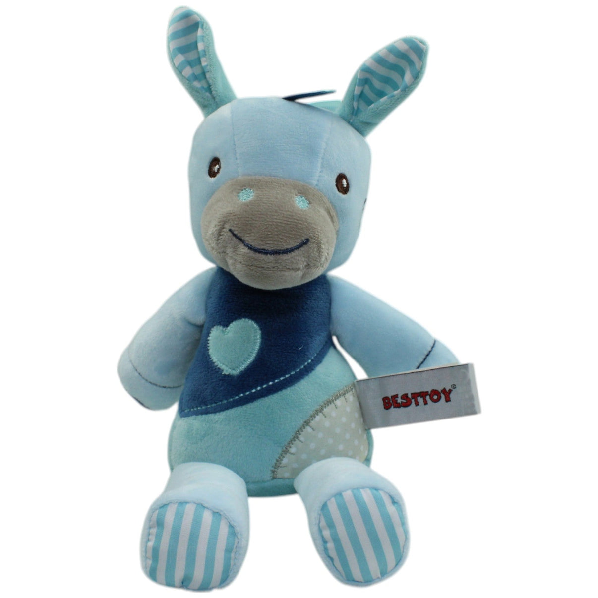 123000014267 Besttoy Blauer Esel mit Rassel Kuscheltier Kumpel Leo Gebraucht