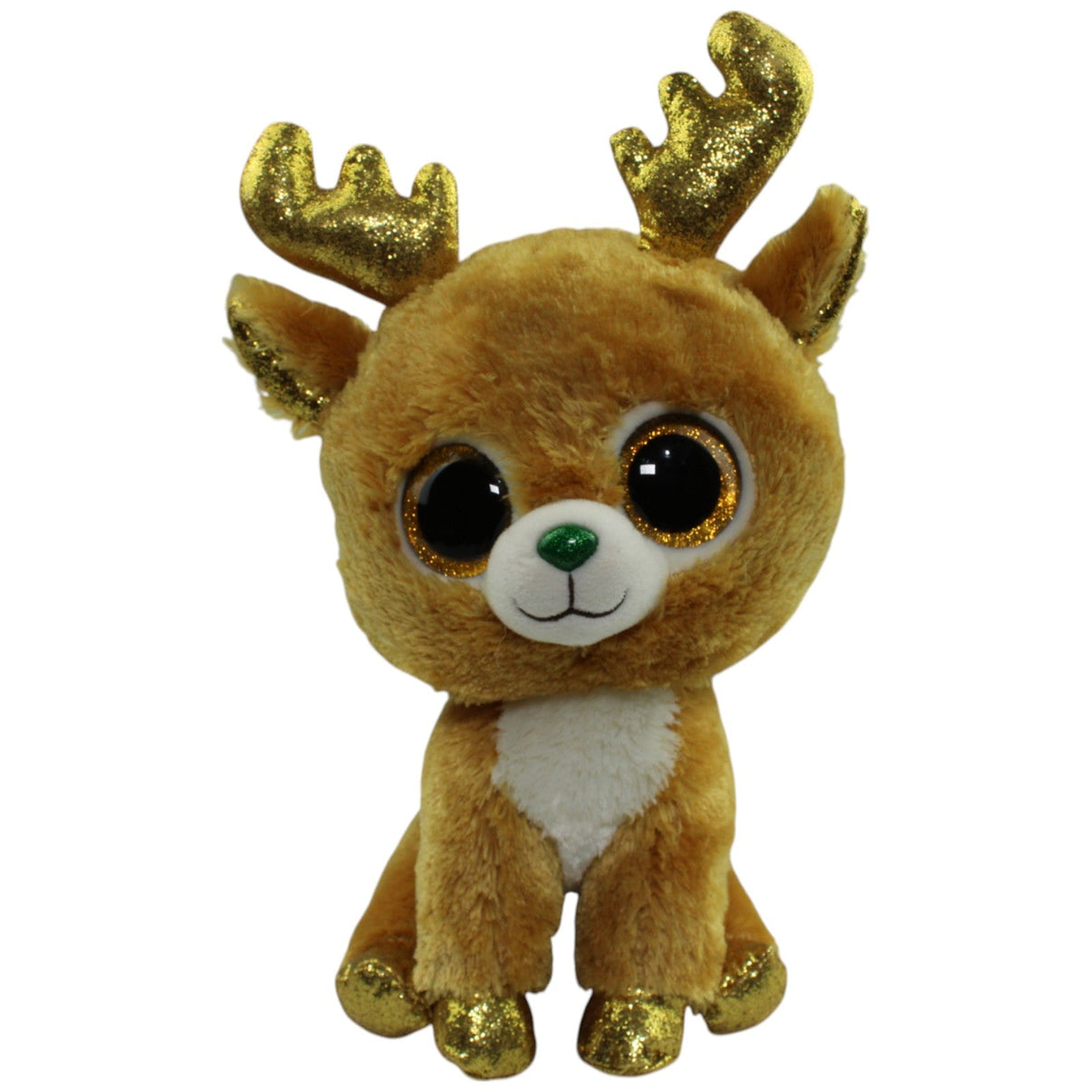 123000014330 TY Silk, Rentier Glitzy groß Kuscheltier Kumpel Leo Gebraucht Weihnachten