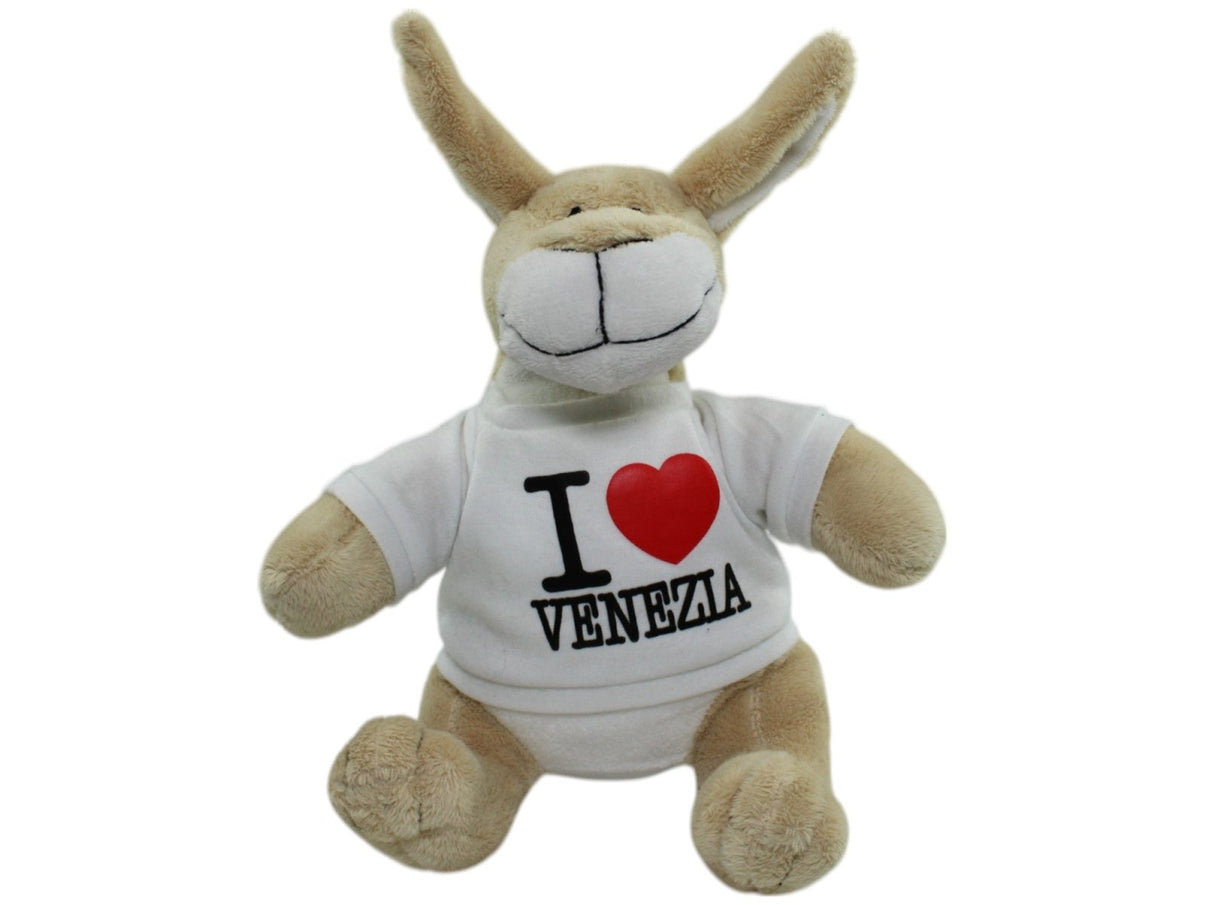123000014341 TRANSFAIR Känguru mit "I LOVE VENEZIA" Shirt Kuscheltier Kumpel Leo Gebraucht