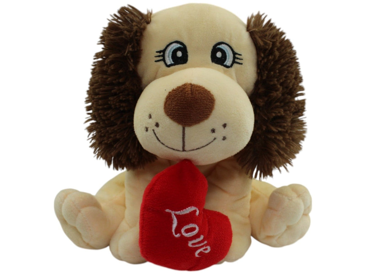 123000014345 Heunec Süßer Hund mit Herz "Love" Kuscheltier Kumpel Leo Gebraucht