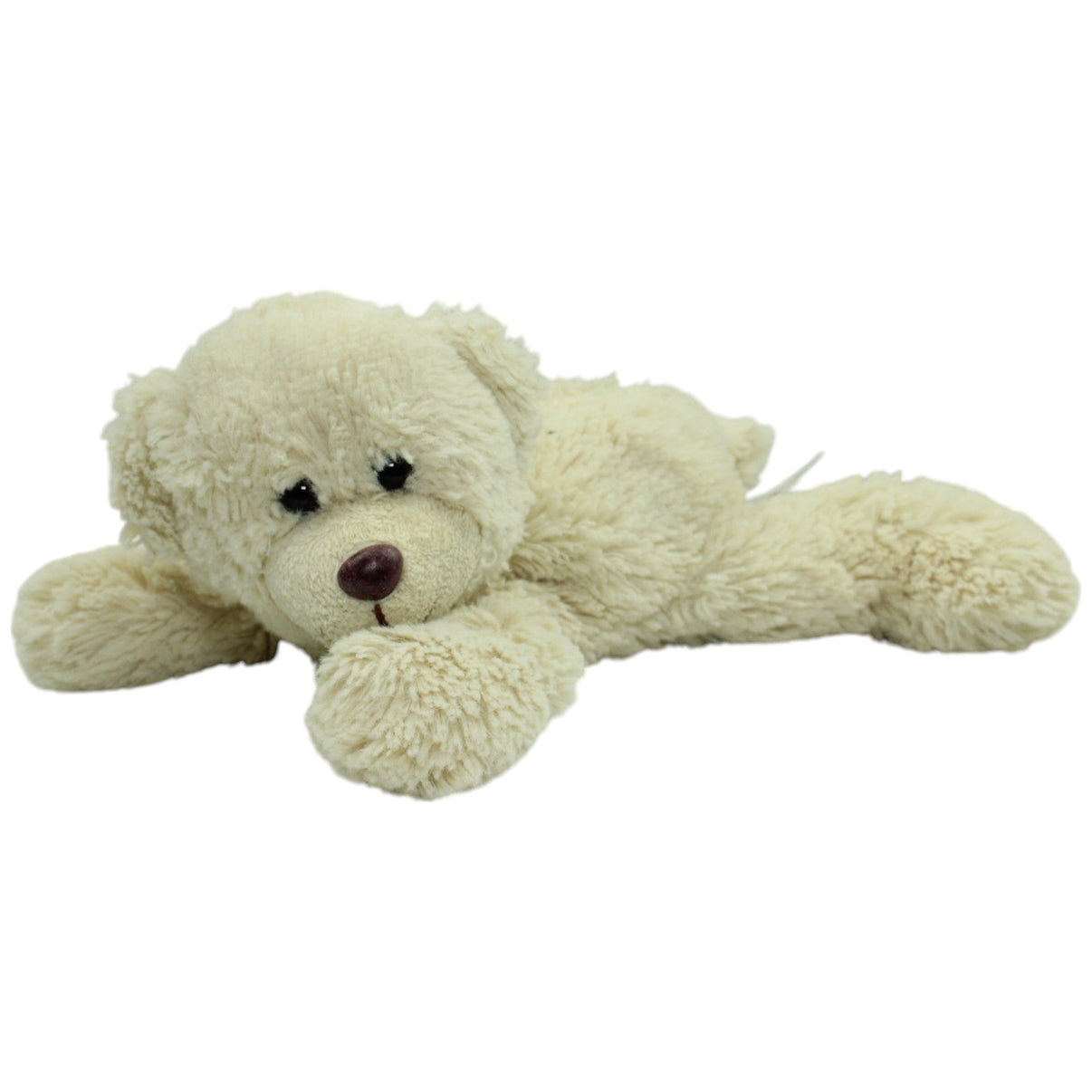 123000014364 Nanu - Nana Teddybär beige, liegend Kuscheltier Kumpel Leo Gebraucht Teddy Teddybär