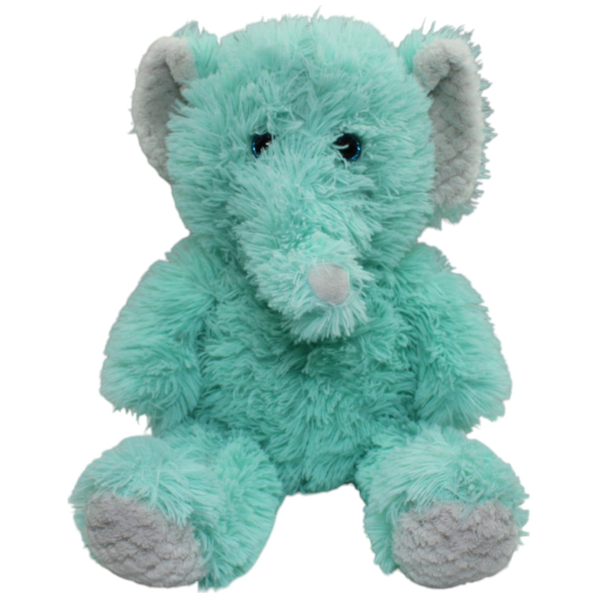 123000014413 TEDI Kuschelfreund, zotteliger XL Elefant, türkis Kuscheltier Kumpel Leo Gebraucht