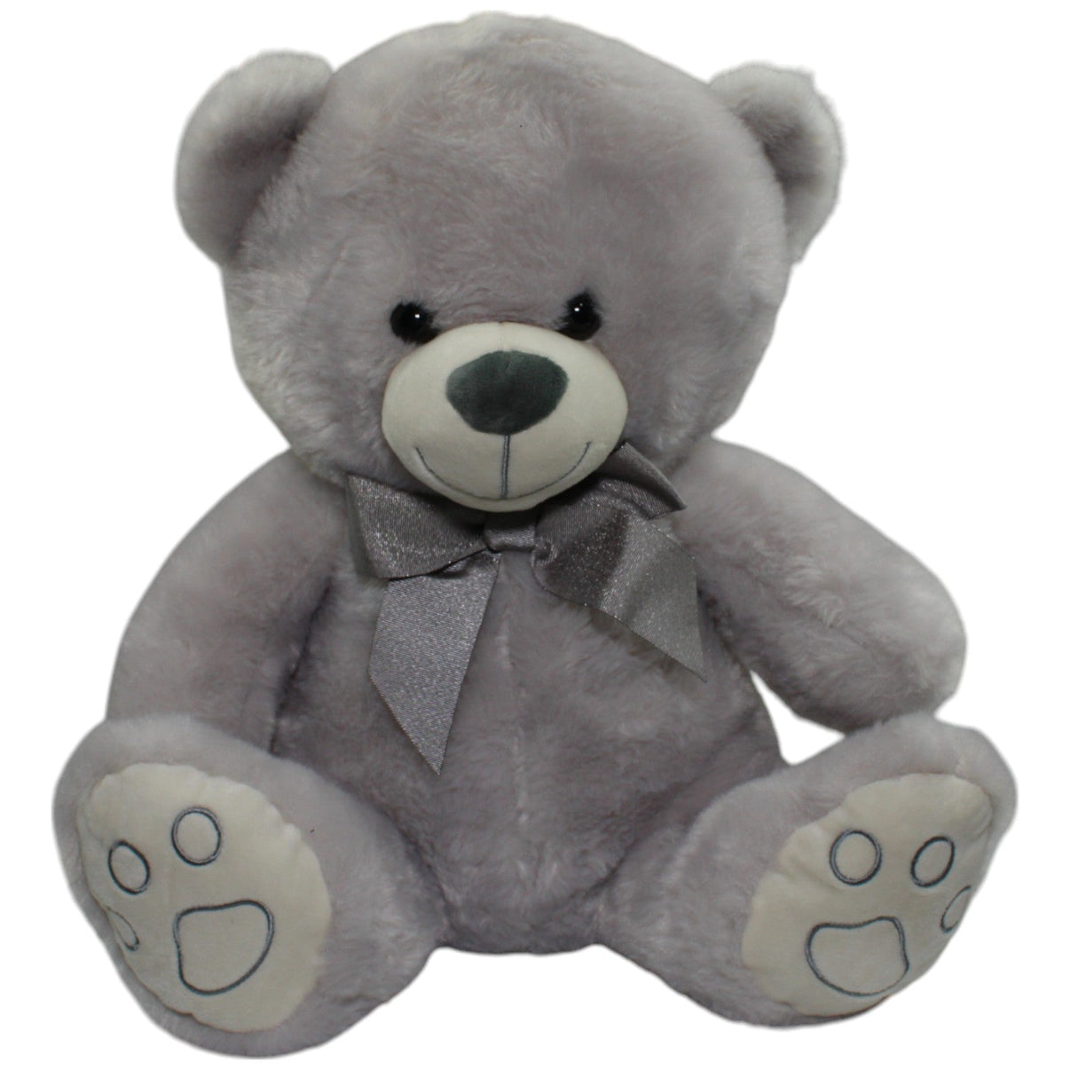 123000014424 TEDI Kuschelfreund XL Teddybär mit Schleife, grau Kuscheltier Kumpel Leo Gebraucht Teddy Teddybär