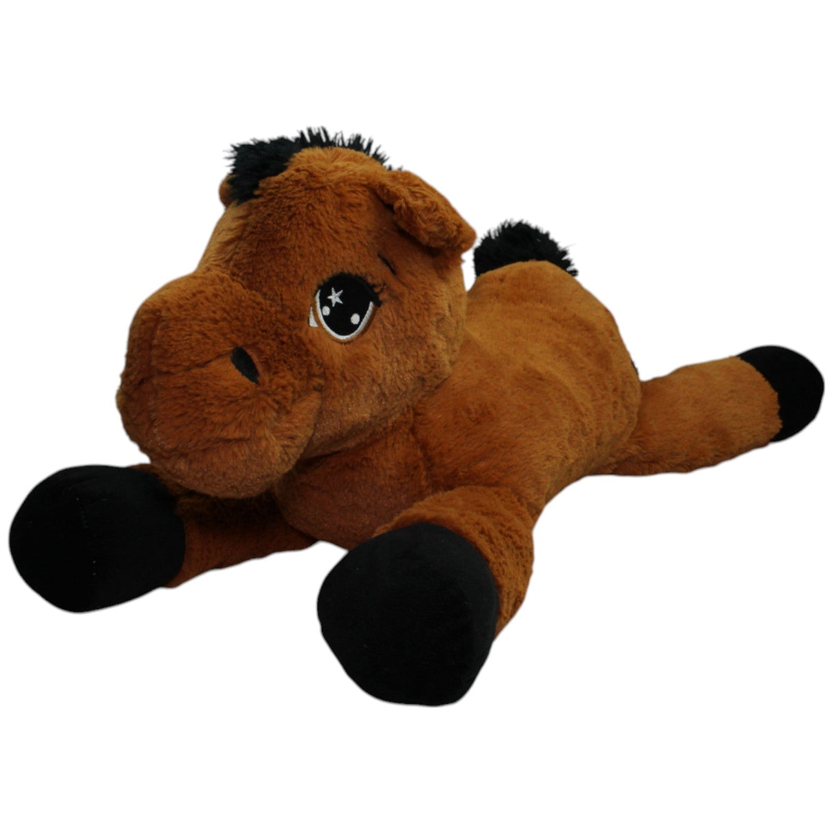 123000014436 Sunkid Braunes XXL Pferd, liegend Kuscheltier Kumpel Leo Gebraucht