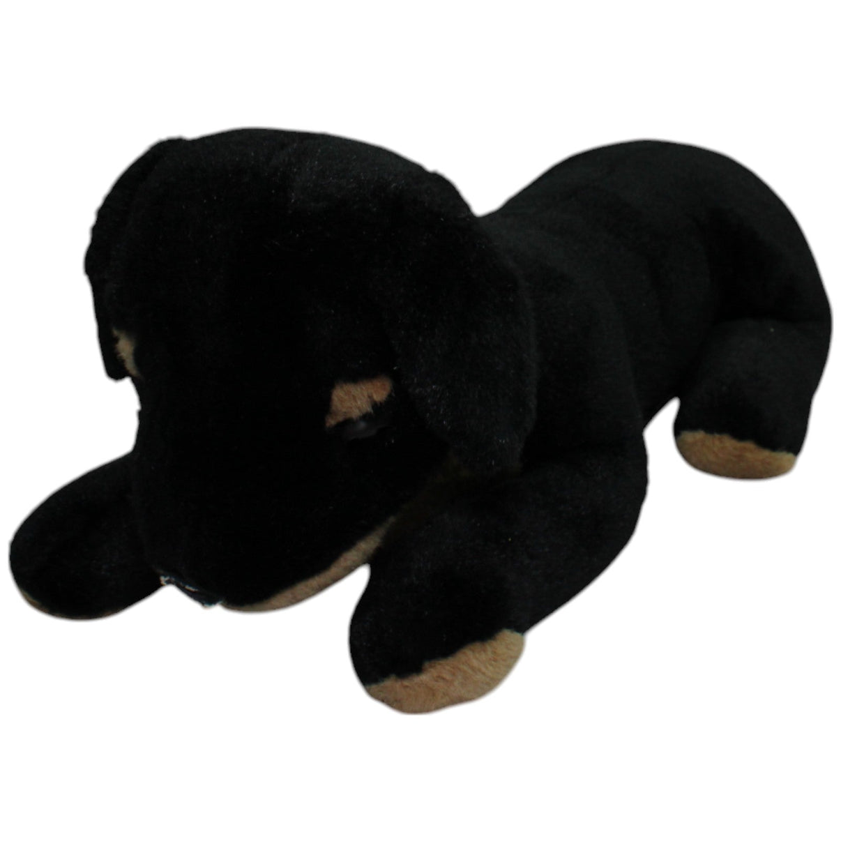 123000014437 Heunec XXL Rottweiler, liegend Kuscheltier Kumpel Leo _Vintage_ Gebraucht Hund