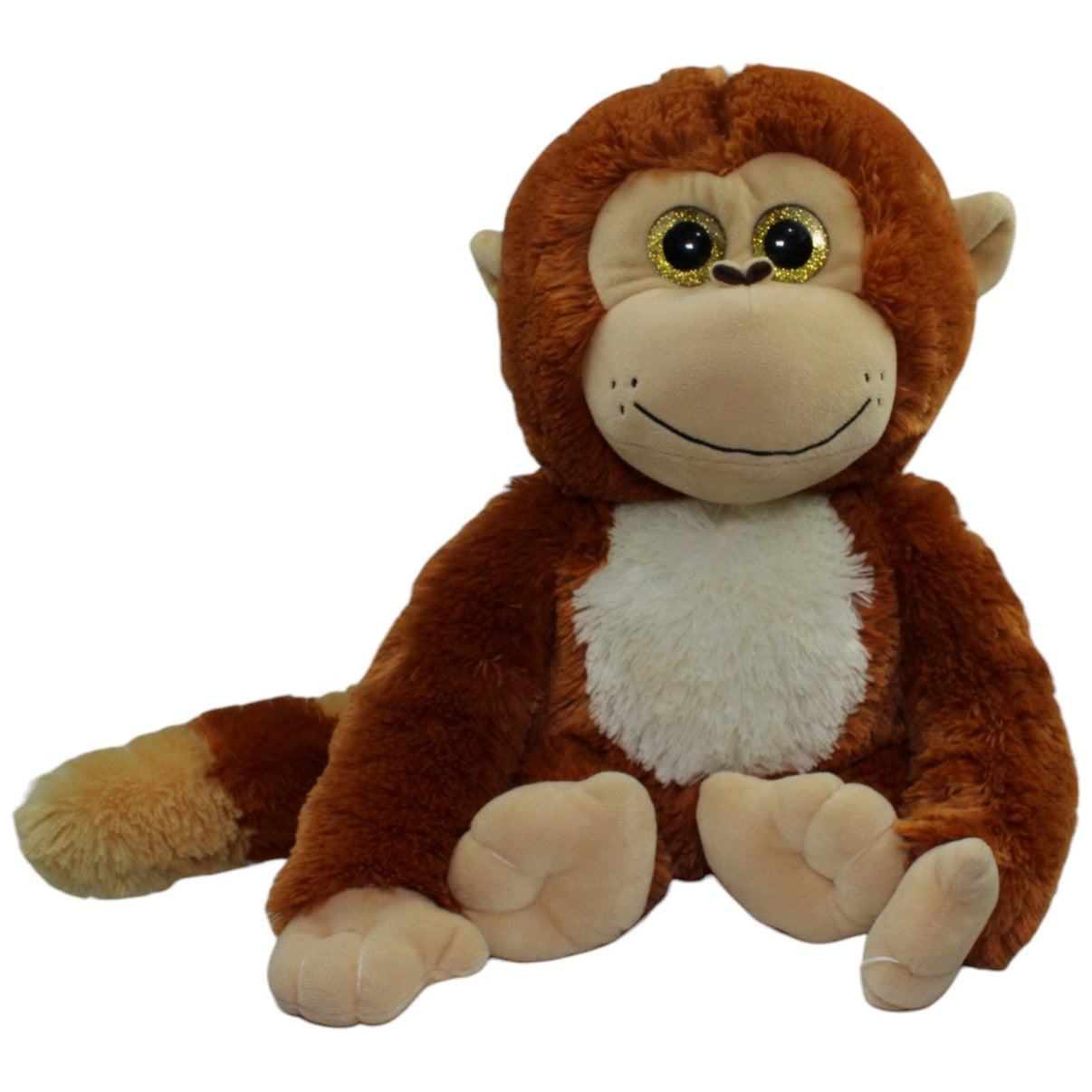 123000014443 Morgenroth XL Affe mit langem Schwanz & Glitzeraugen Kuscheltier Kumpel Leo Affe Gebraucht