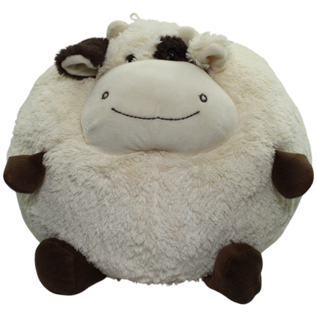 123000014451 Chamier Lammfellprodukte Süße runde Kuh, groß Kuscheltier Kumpel Leo Gebraucht