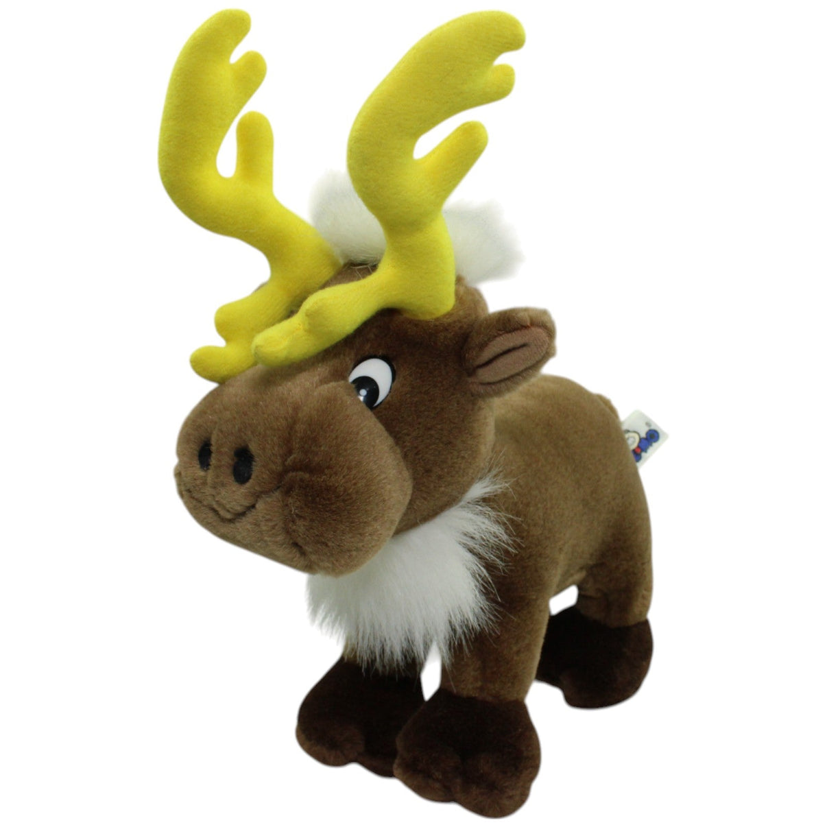 123000014591 SEMO Elch mit gelbem Geweih Kuscheltier Kumpel Leo Gebraucht Weihnachten