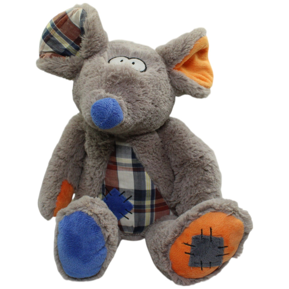 123000014595 Van Dillen Asiatex GmbH Emozioni Cas, XL Maus mit Karo - Muster Kuscheltier Kumpel Leo Gebraucht