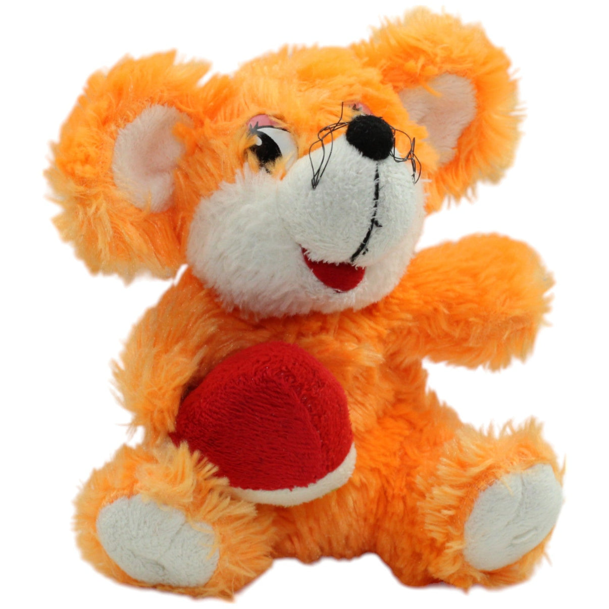 123000014760 Morgenroth Orange Maus mit Wassermelone, klein Kuscheltier Kumpel Leo Gebraucht