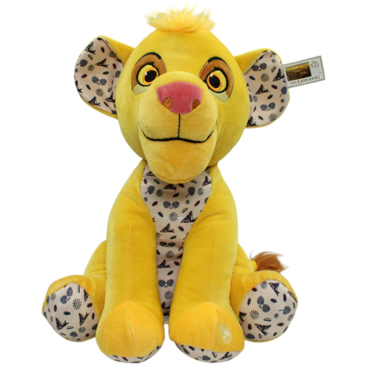 123000014839 Sambro Disney 100, Simba mit Muster - Stoff & Sound Kuscheltier Kumpel Leo Gebraucht