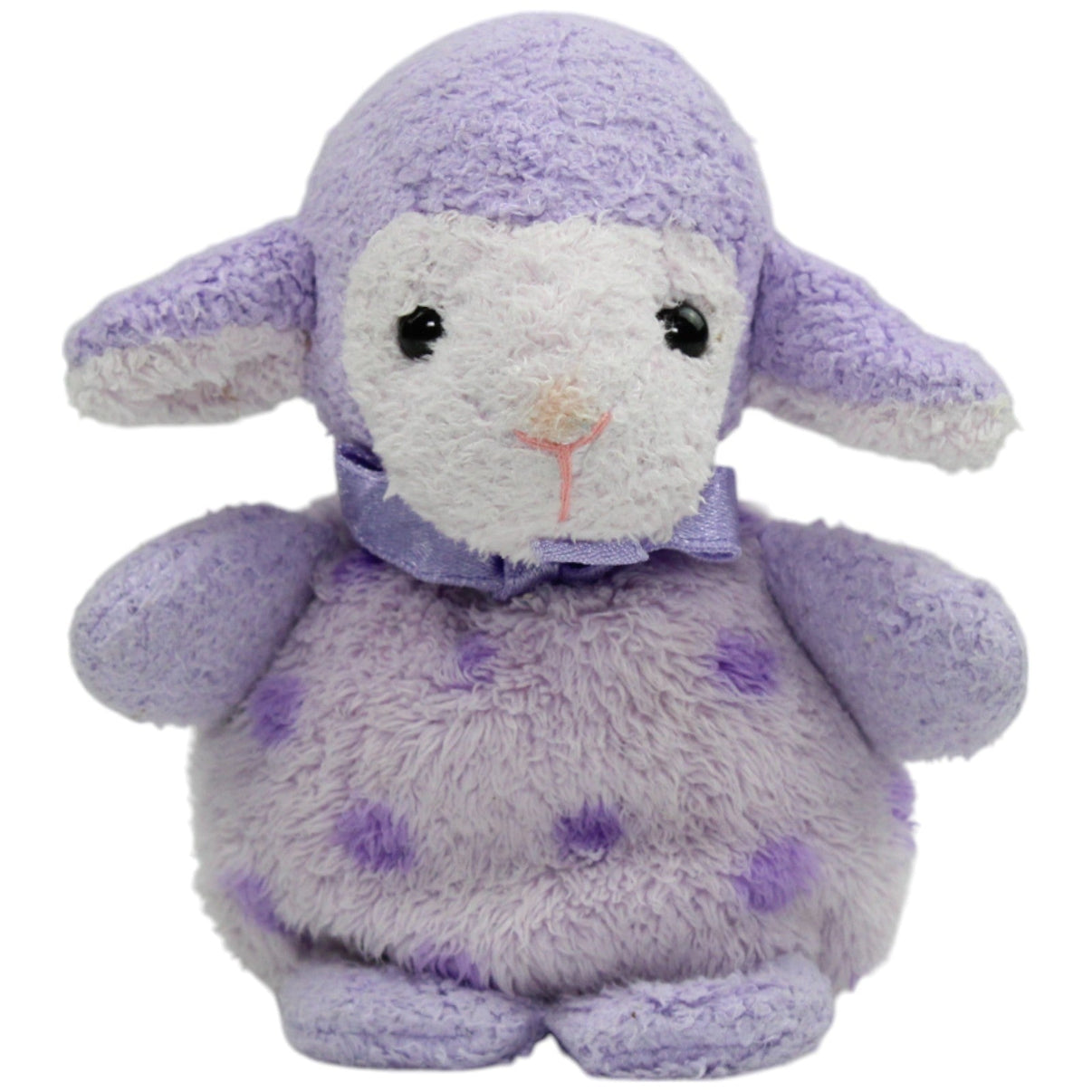 123000014868 Russ Berrie Kleines lila Schaf Kuscheltier Kumpel Leo Gebraucht