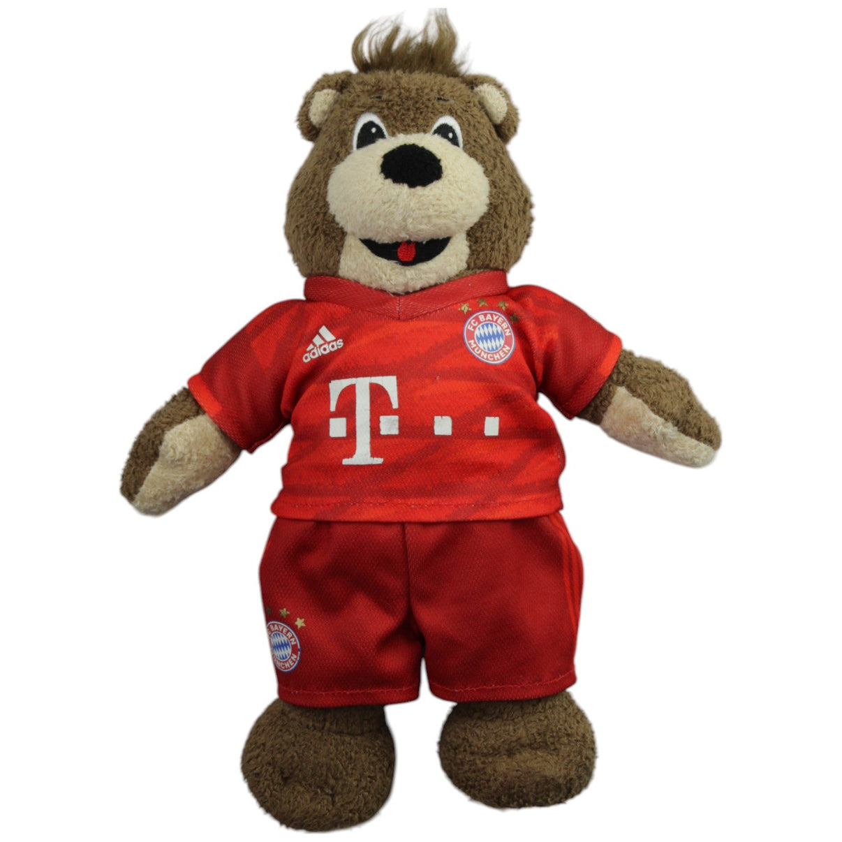 123000015377 FC Bayern München AG Maskottchen Berni im Heimtrikot Kuscheltier Kumpel Leo Bär Gebraucht