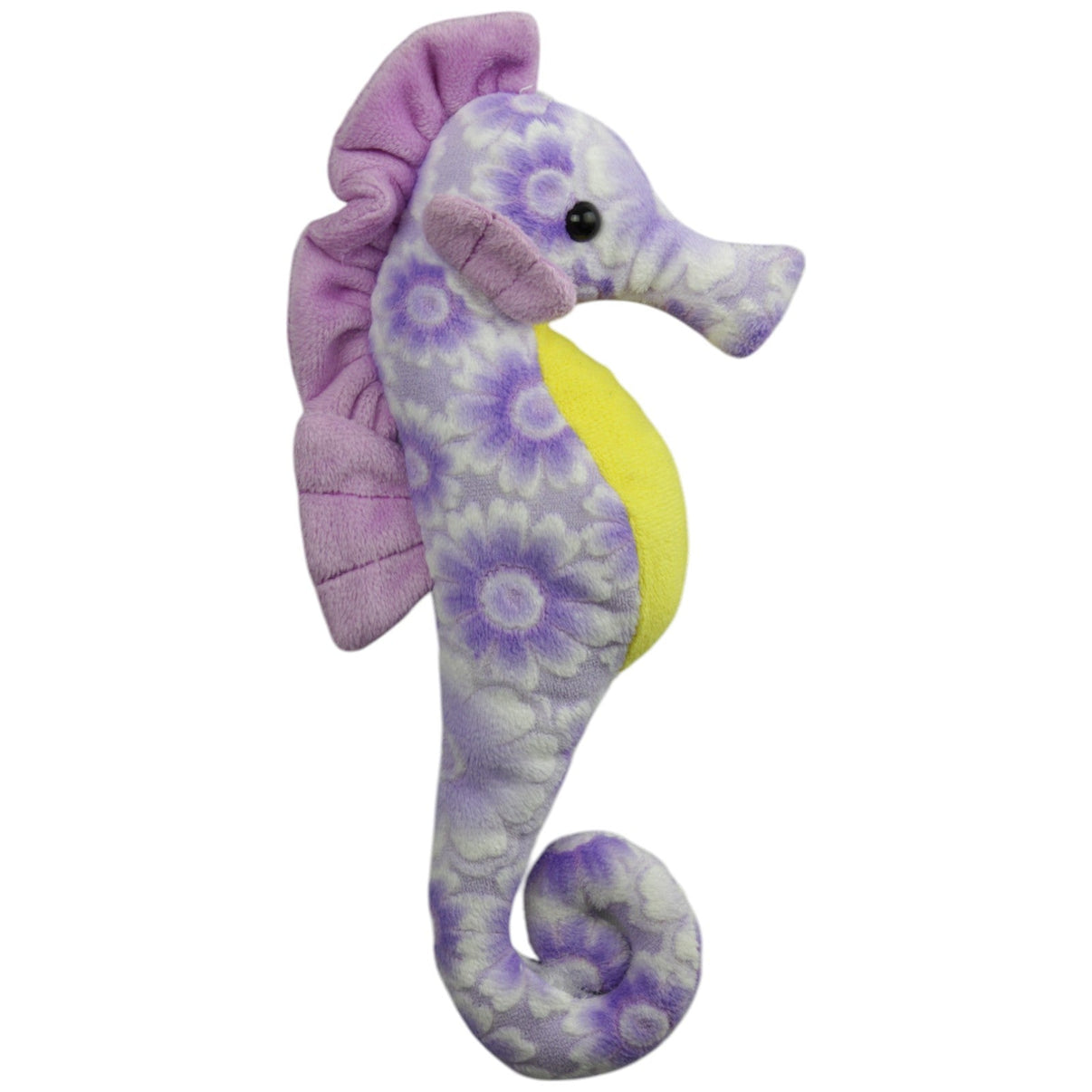 123000015432 Unbekannt Lila Seepferdchen mit Blumenmuster Kuscheltier Kumpel Leo Gebraucht