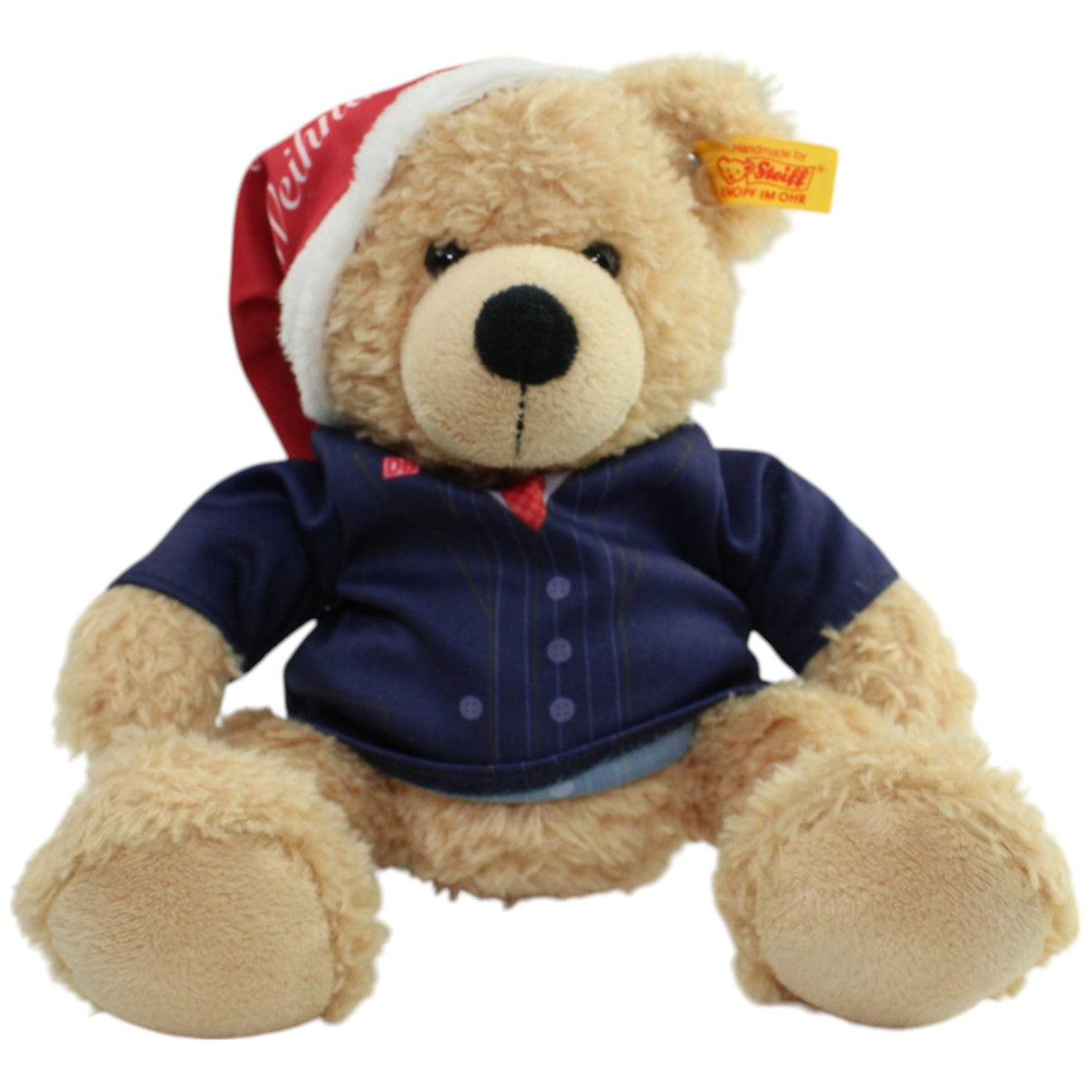 123000015650 Steiff Deutsche Bahn, Fynn Teddybär "Frohe Weihnachten"(111327) Kuscheltier Kumpel Leo Gebraucht Teddy Teddybär