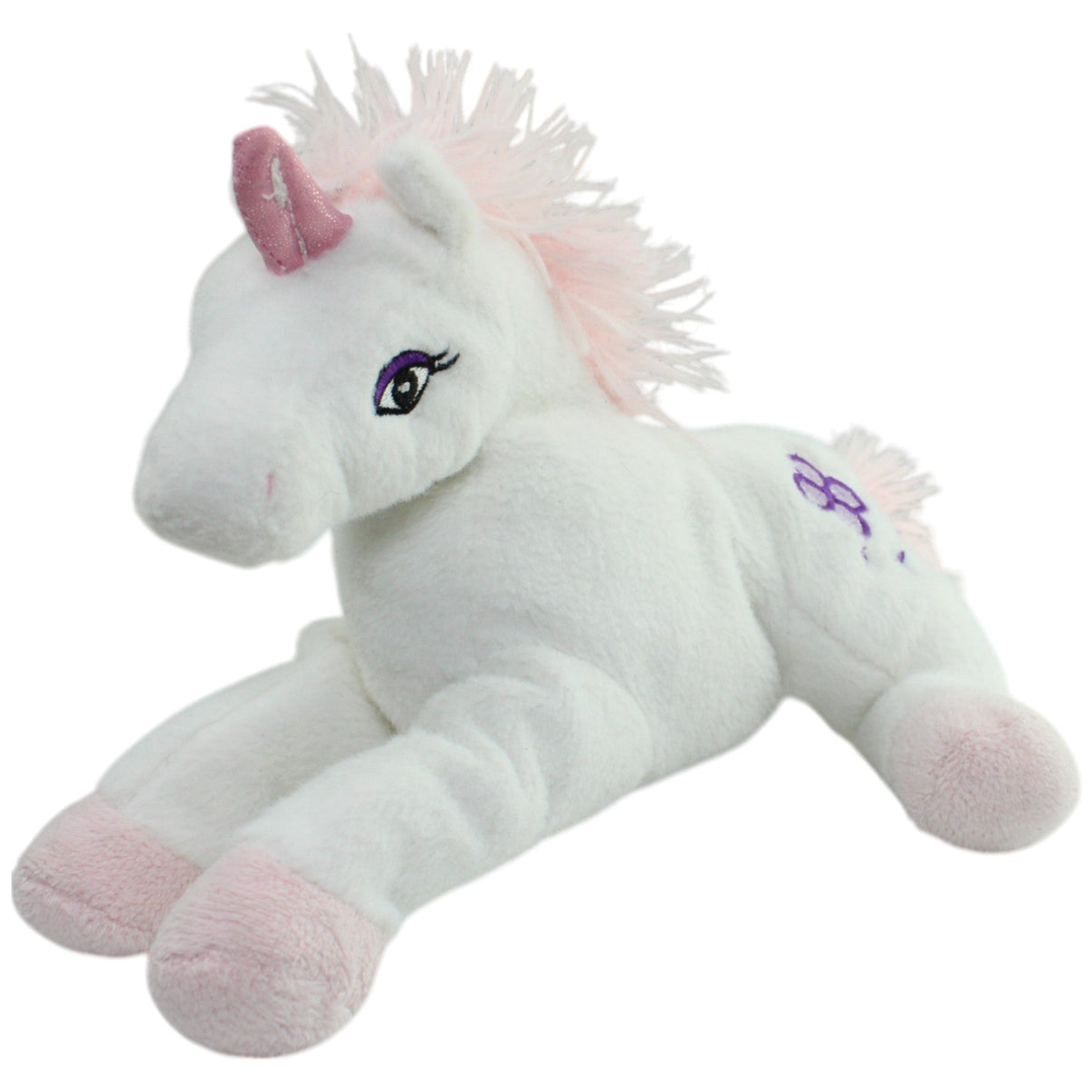 123000015681 Heunec Einhorn mit Blumen, weiß Kuscheltier Kumpel Leo Fantasy Gebraucht