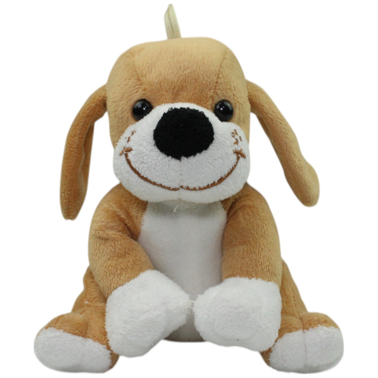 123000015809 Lothar Gern Süßer hellbrauner Hund Kuscheltier Kumpel Leo Gebraucht Hund