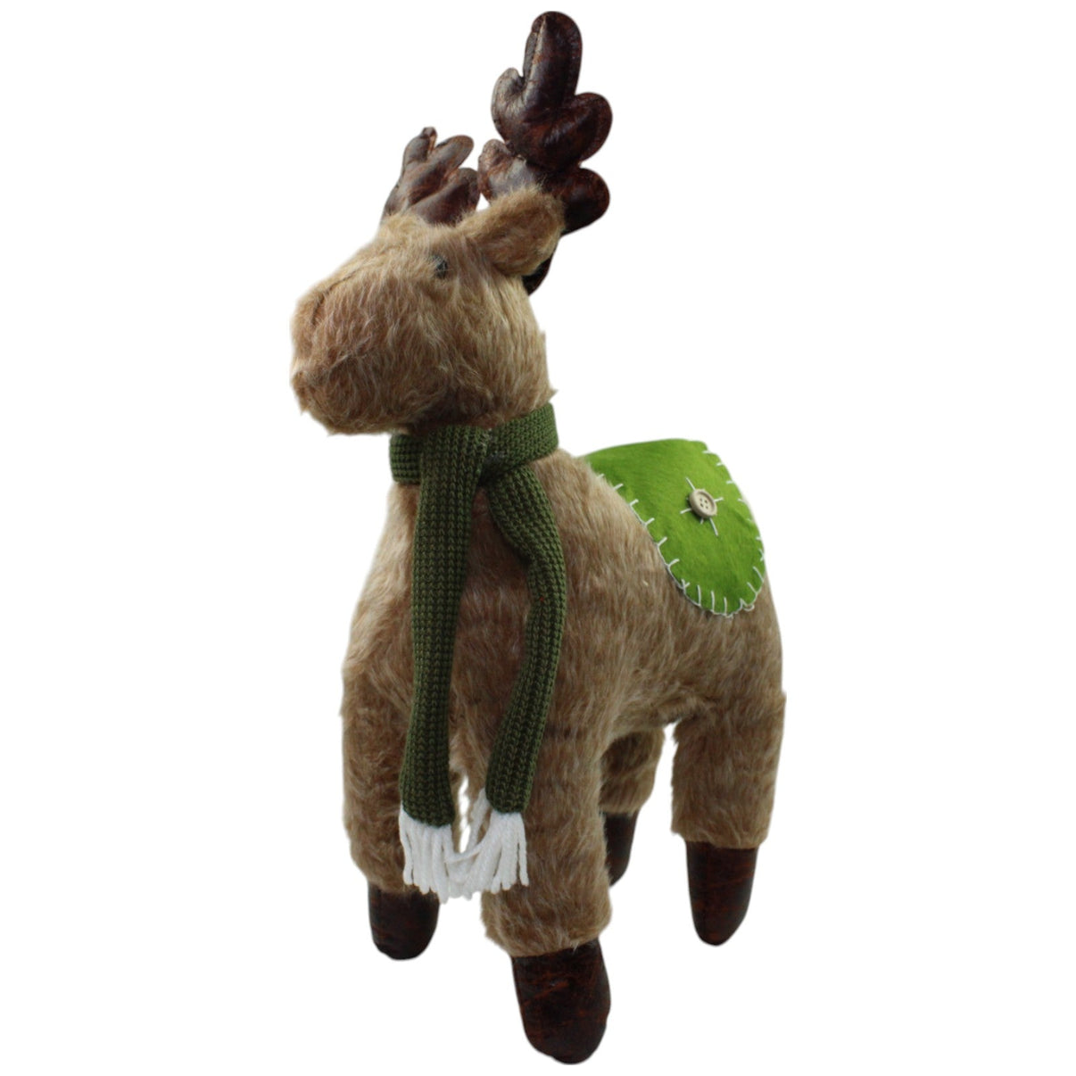 123000015870 Unbekannt Reh mit grünem Schal , XL Kuscheltier Kumpel Leo Gebraucht