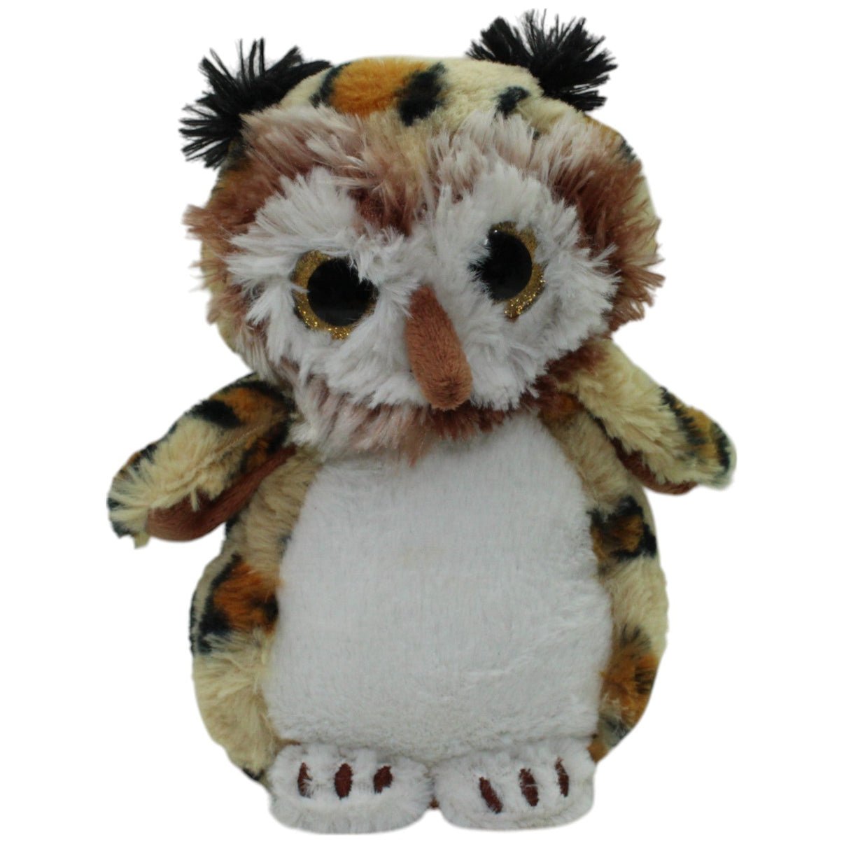 123000015891 Unbekannt Eule mit Leopardenmuster & Glitzeraugen Kuscheltier Kumpel Leo Gebraucht Vogel