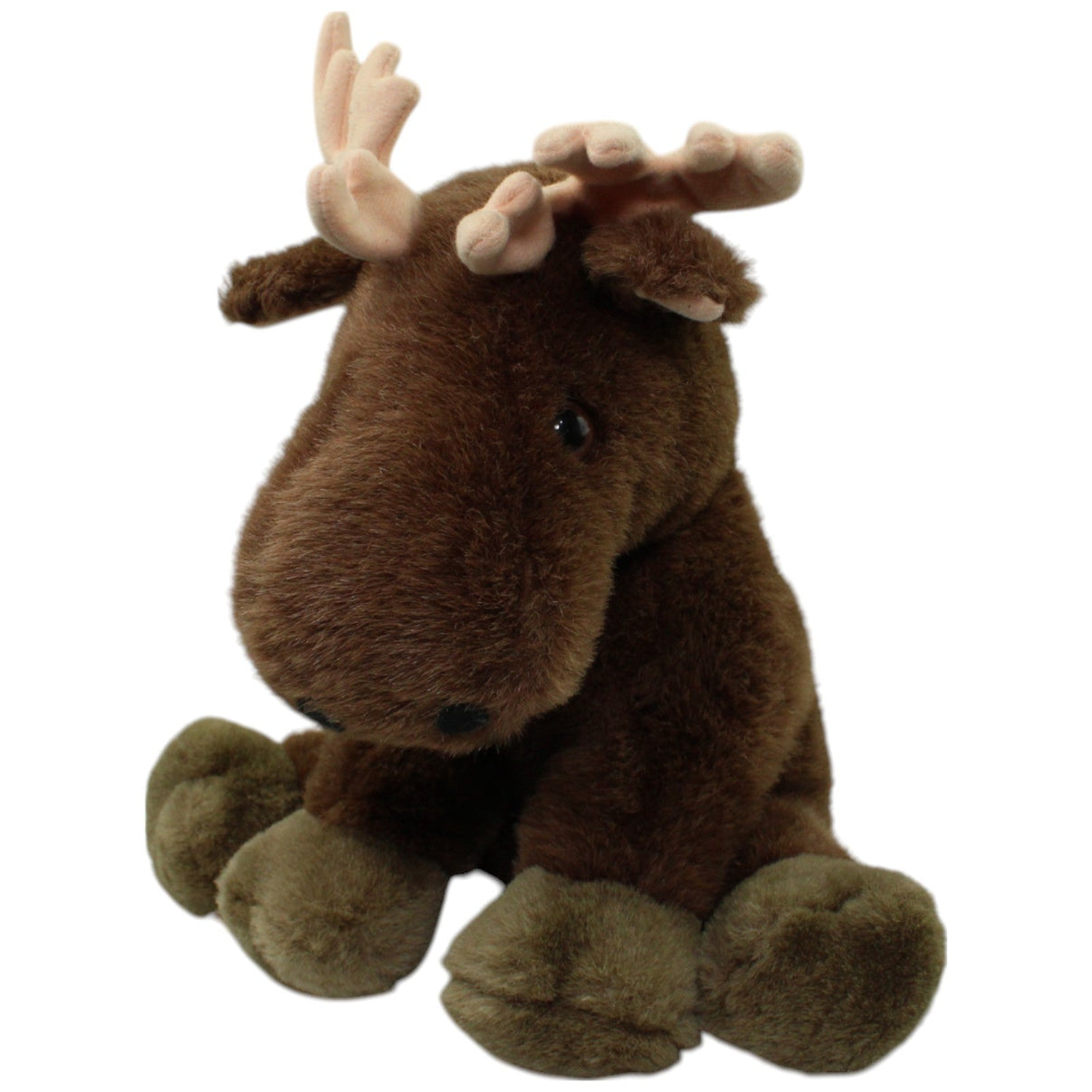 123000015900 Unbekannt Brauner Elch, sitzend Kuscheltier Kumpel Leo Gebraucht