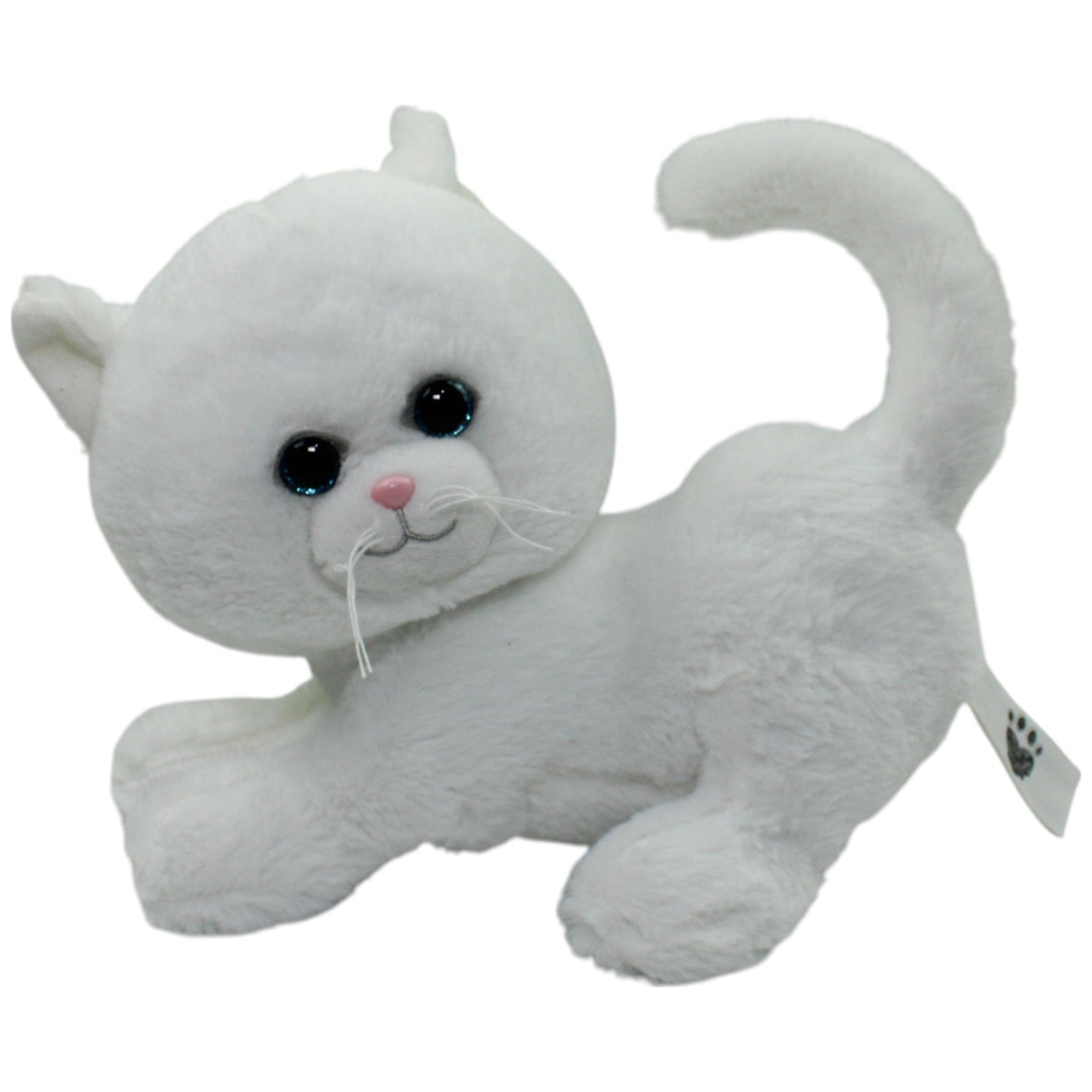 123000015905 TCC Global Pets2Cuddle, weiße Katze Kuscheltier Kumpel Leo Gebraucht