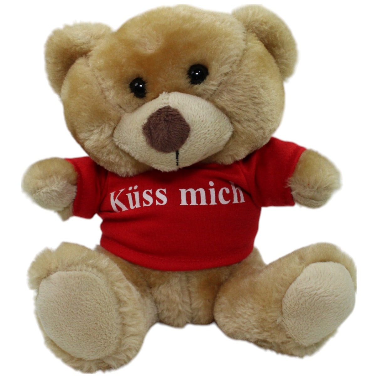 123000015927 BEST PRICE LONDON Teddybär mit Shirt "Küss mich" Kuscheltier Kumpel Leo Gebraucht Teddy Teddybär