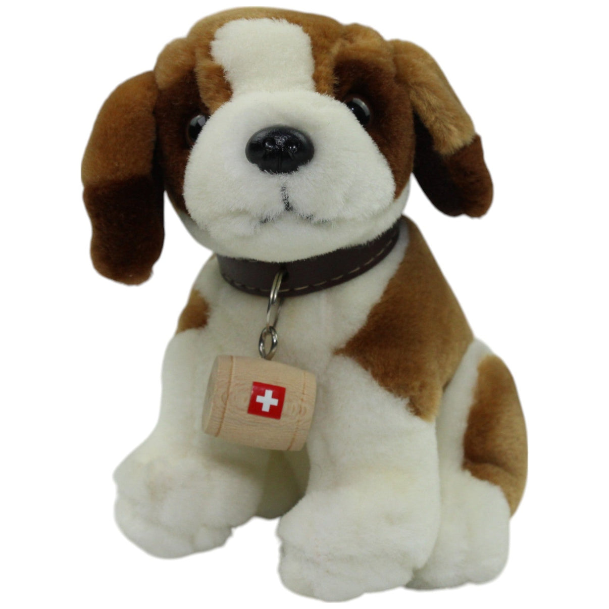 123000016052 Alphorn Bernhardiner mit Fass, klein Kuscheltier Kumpel Leo Gebraucht Hund