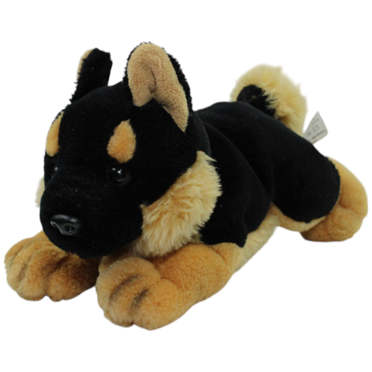 123000016056 Match - Line Liegender Hund, schwarz - braun Kuscheltier Kumpel Leo Gebraucht Hund