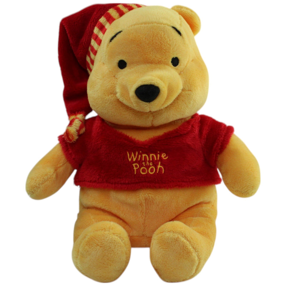 123000016200 Unbekannt Disney Winnie Puuh mit roter Zipfelmütze Kuscheltier Kumpel Leo Bär Disney Gebraucht